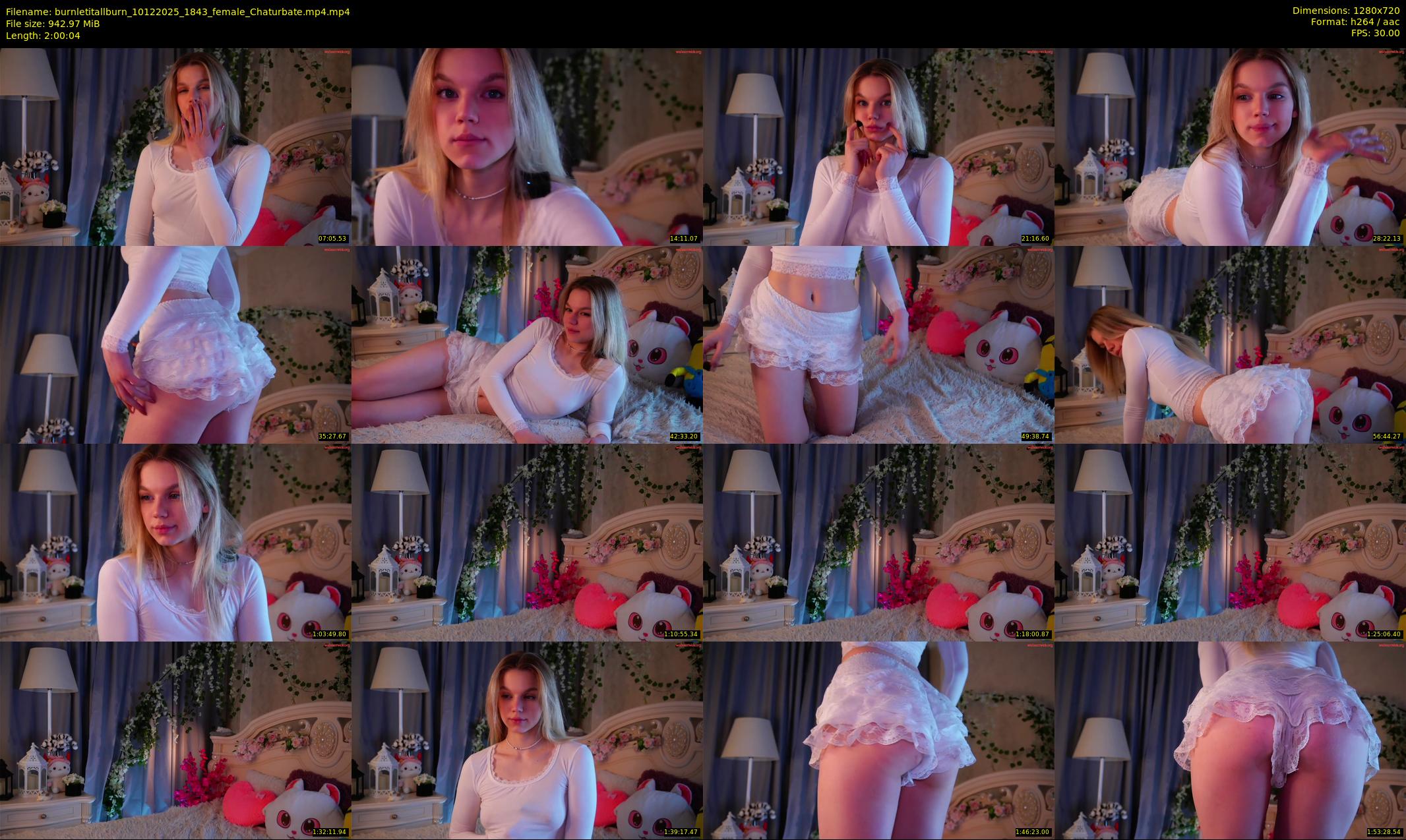 burnletitallburn — 121 minute Chaturbate female cam show recording, 720p, Dec 10, 2025