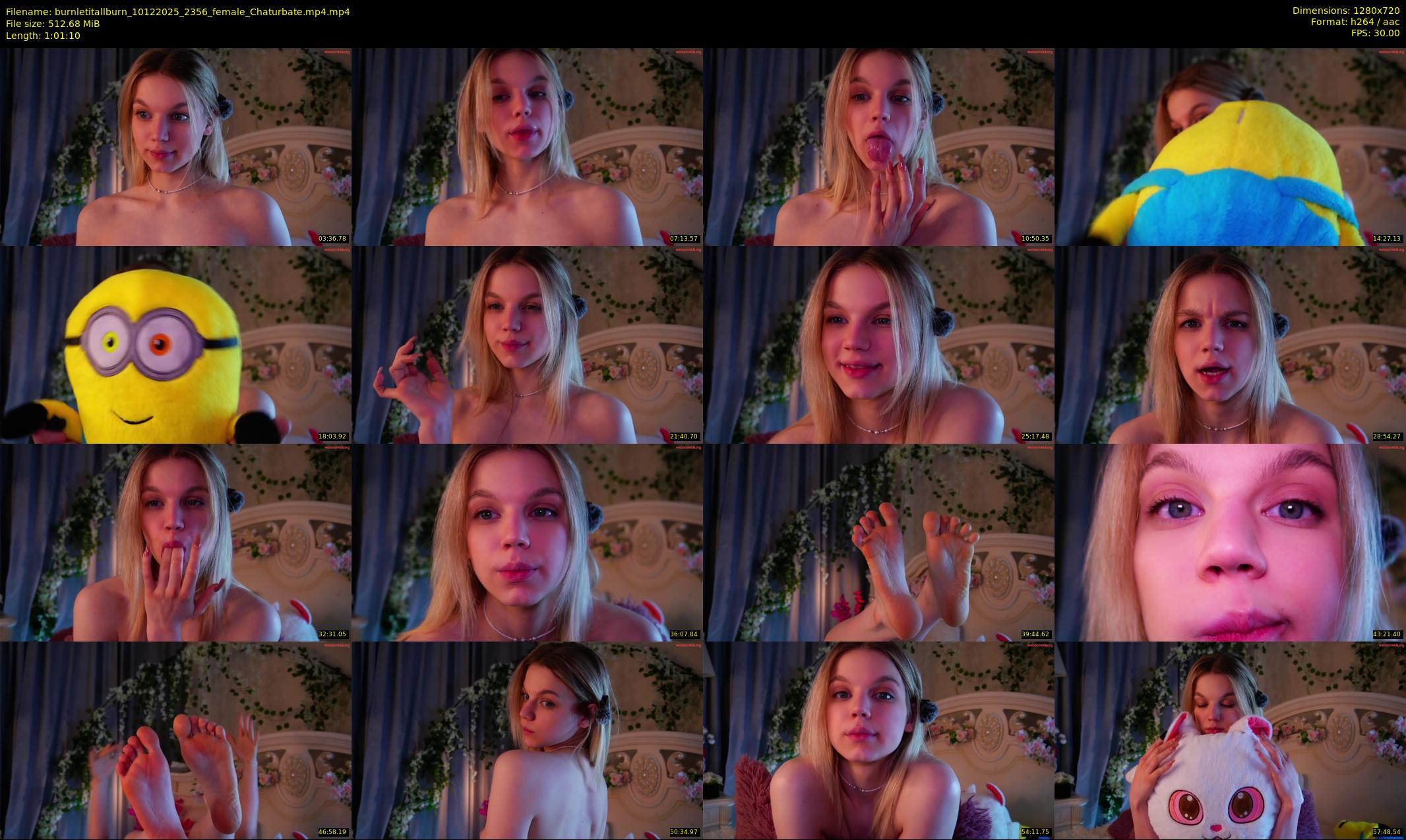 burnletitallburn — 62 minute Chaturbate female cam show recording, 720p, Dec 10, 2025