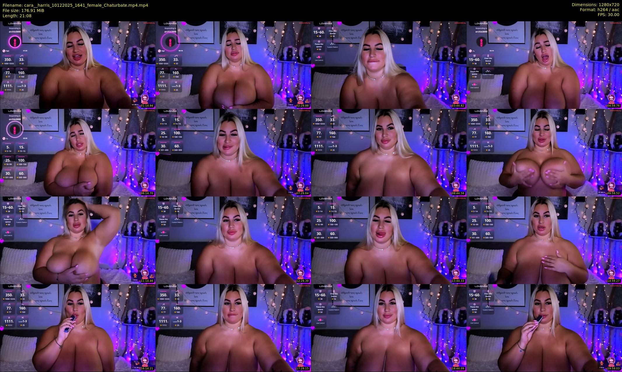 cara__harris — 22 minute Chaturbate female cam show recording, 720p, Dec 10, 2025