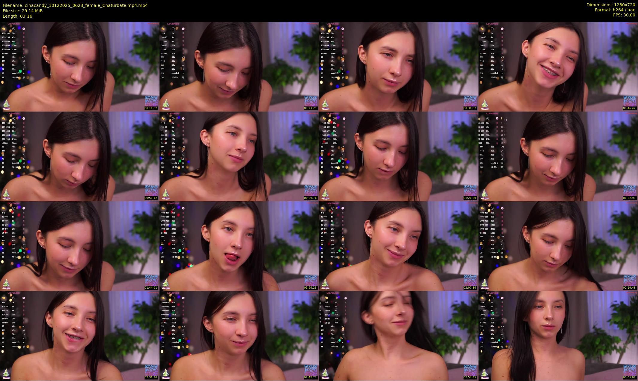cinacandy — 4 minute Chaturbate female cam show recording, 720p, Dec 10, 2025