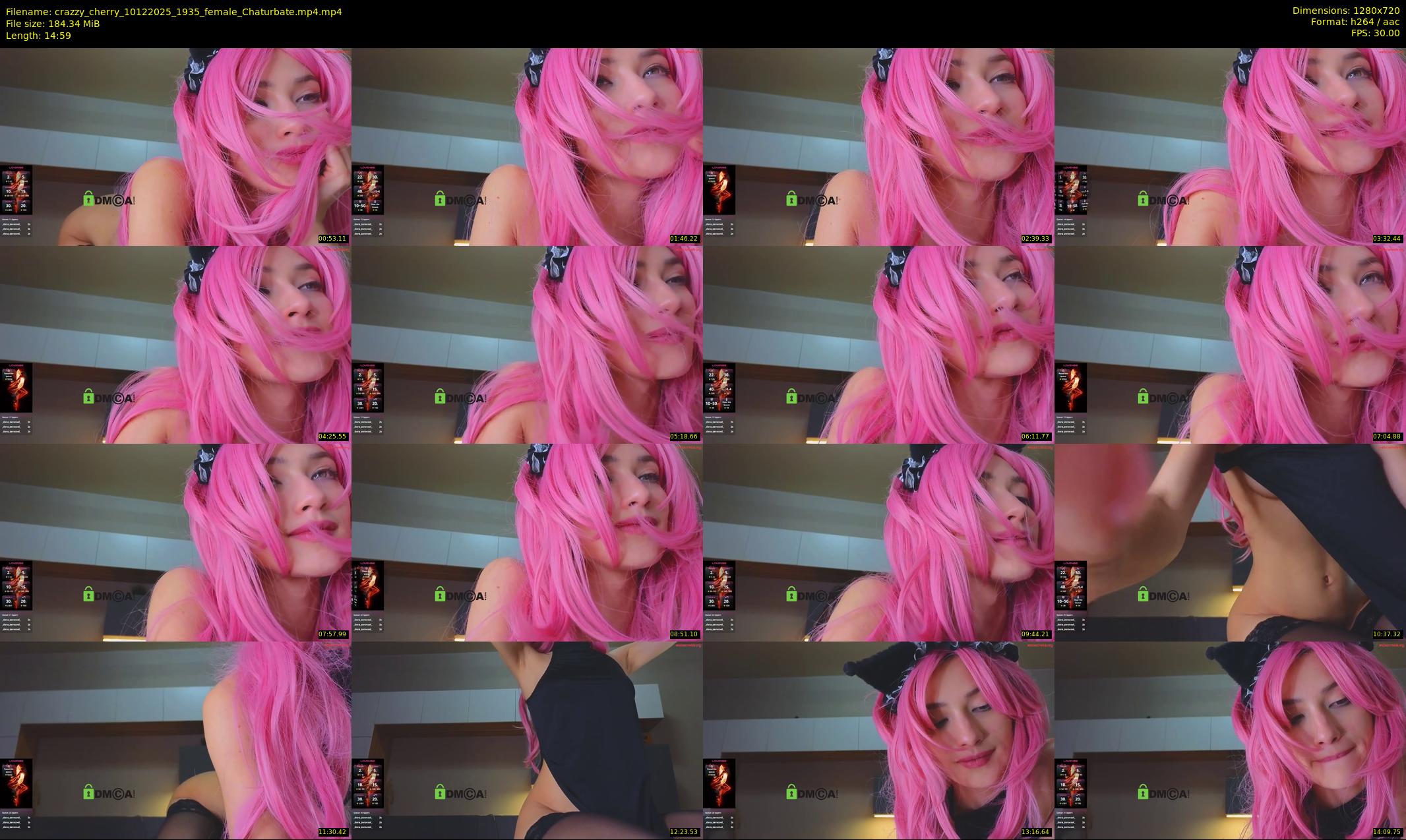 crazzy_cherry — 15 minute Chaturbate female cam show recording, 720p, Dec 10, 2025