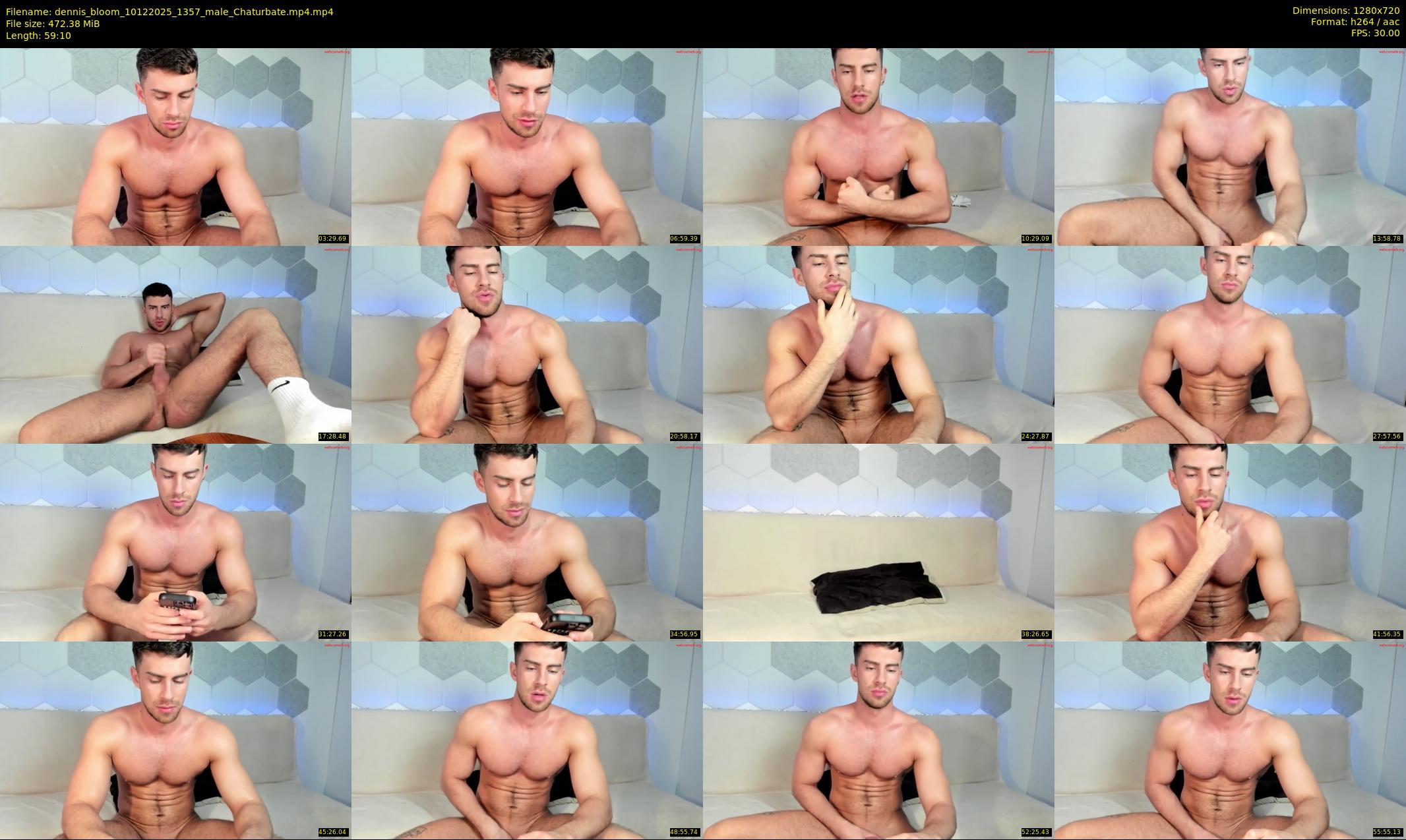 dennis_bloom — 60 minute Chaturbate male cam show recording, 720p, Dec 10, 2025