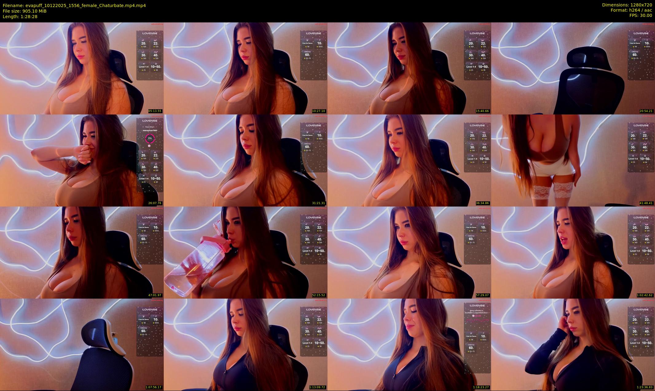 evapuff — 89 minute Chaturbate female cam show recording, 720p, Dec 10, 2025