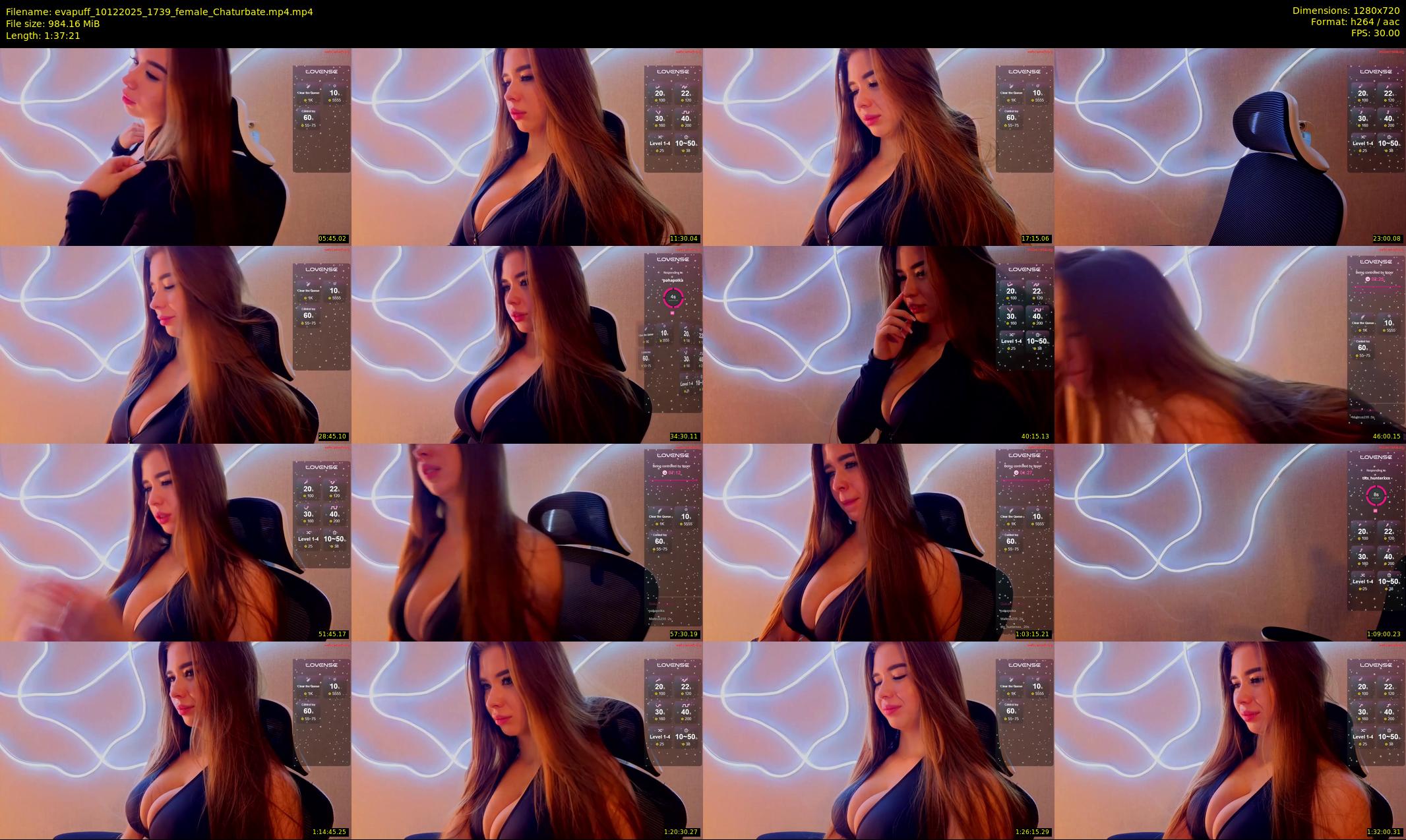 evapuff — 98 minute Chaturbate female cam show recording, 720p, Dec 10, 2025