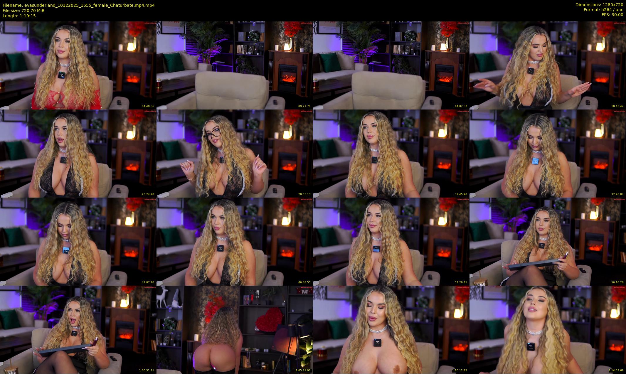 evasunderland — 80 minute Chaturbate female cam show recording, 720p, Dec 10, 2025
