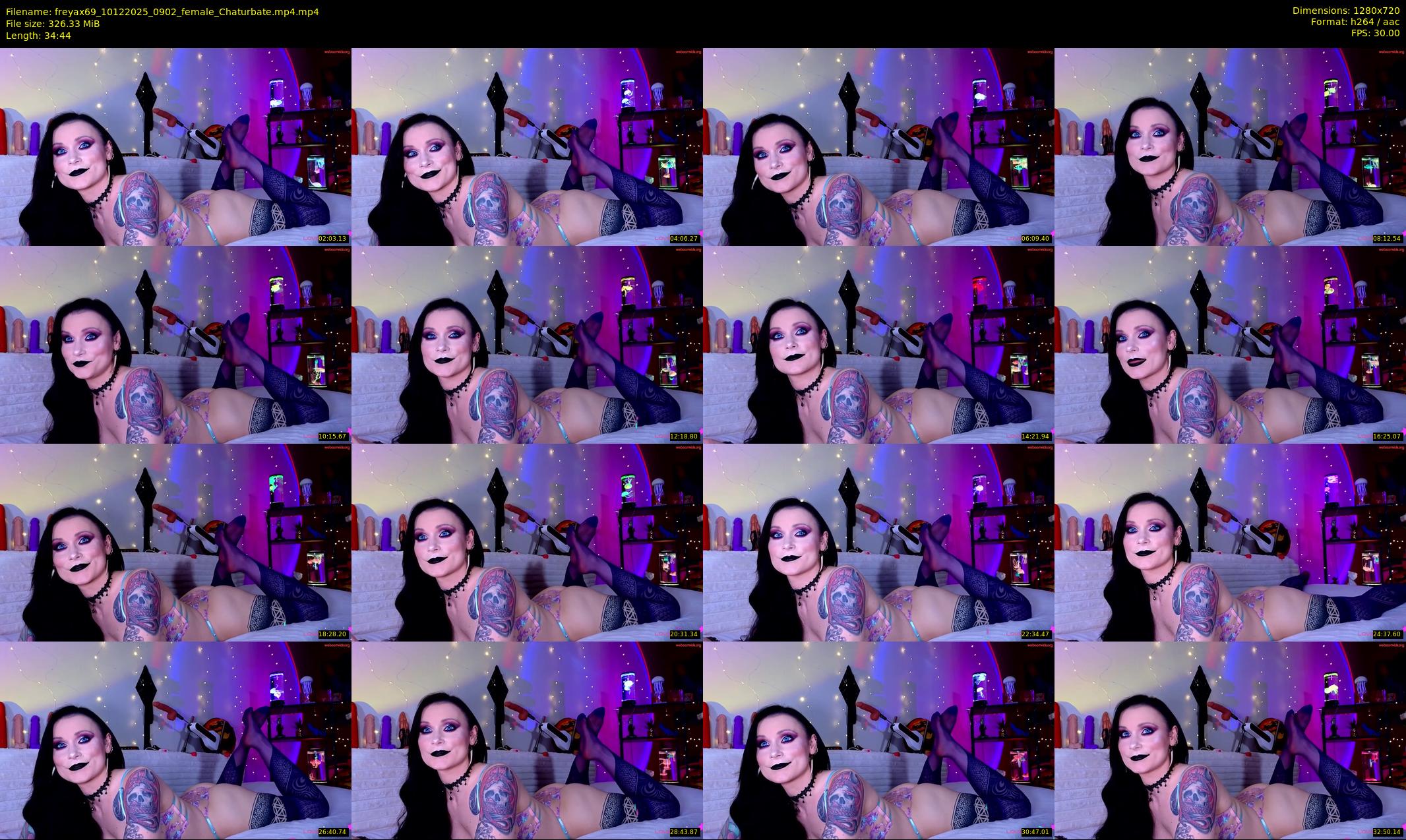 freyax69 — 35 minute Chaturbate female cam show recording, 720p, Dec 10, 2025