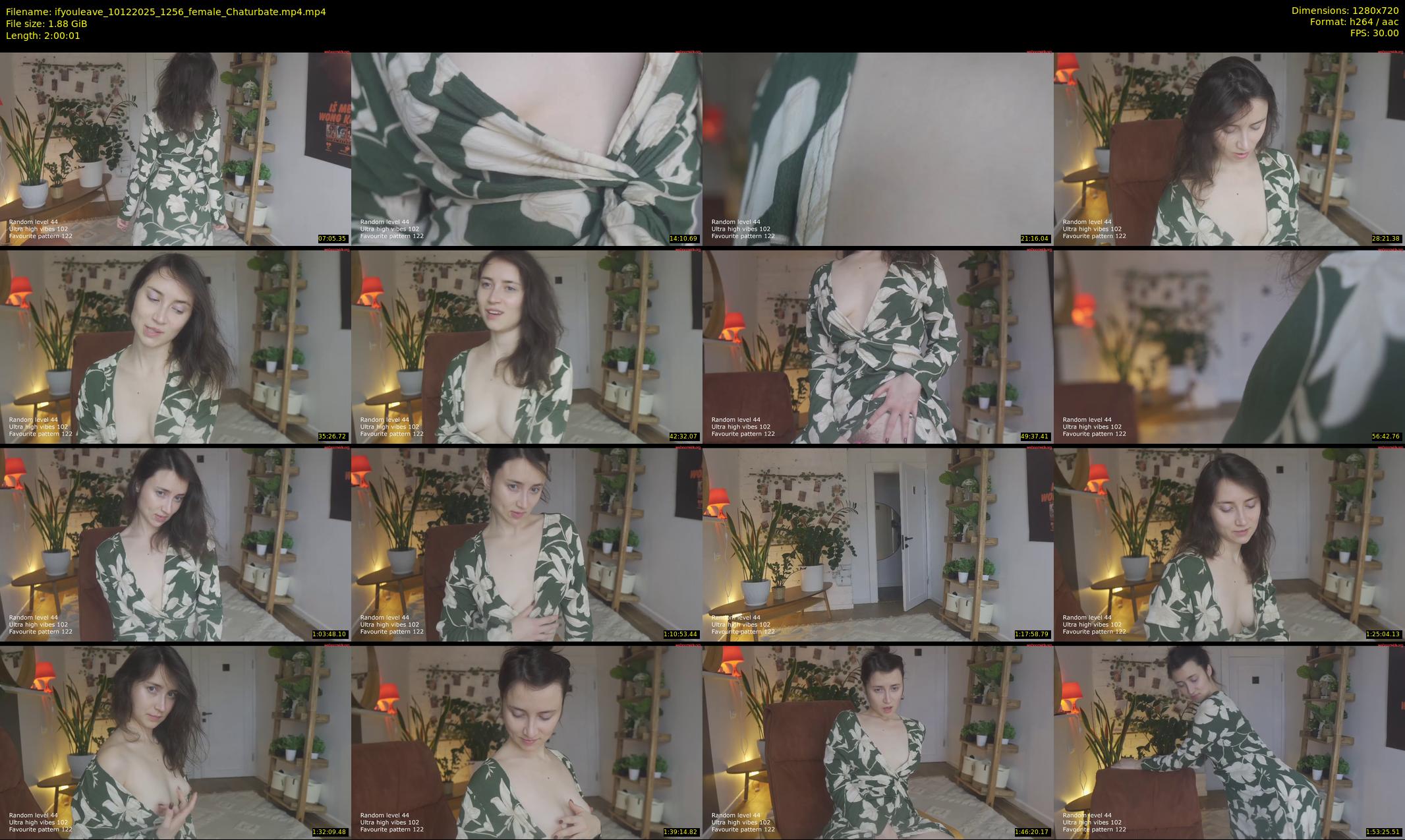 ifyouleave — 121 minute Chaturbate female cam show recording, 720p, Dec 10, 2025
