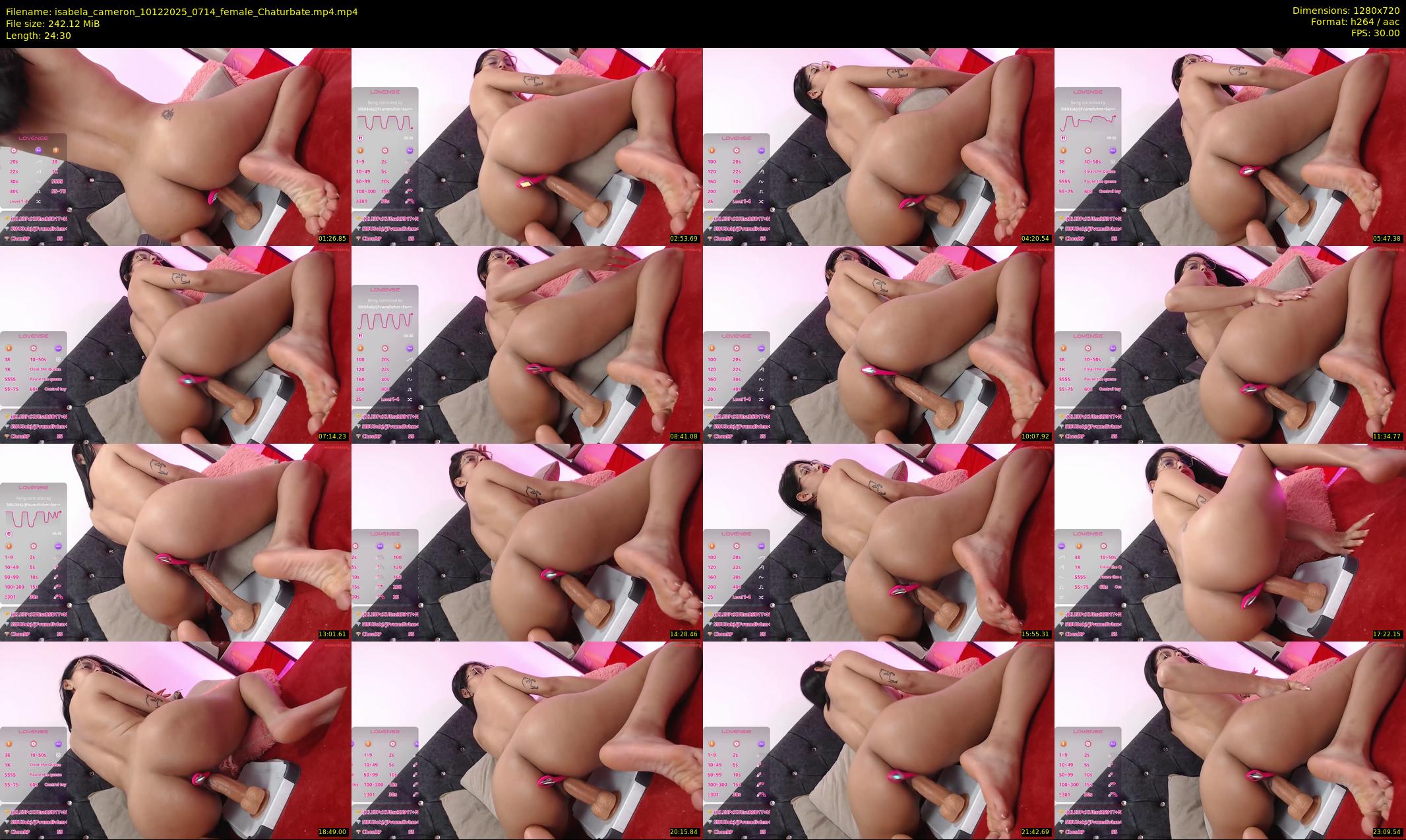 isabela_cameron — 25 minute Chaturbate female cam show recording, 720p, Dec 10, 2025