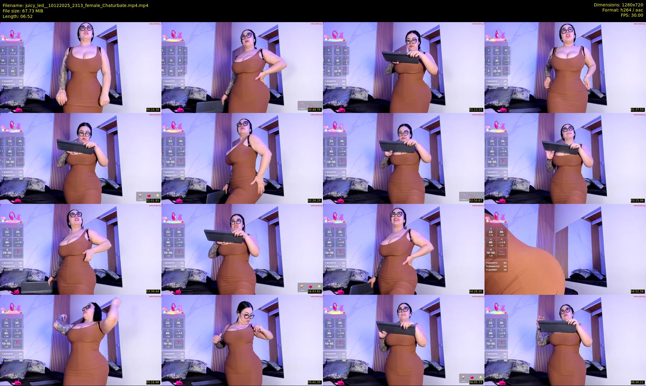 juicy_led_ — 7 minute Chaturbate female cam show recording, 720p, Dec 10, 2025