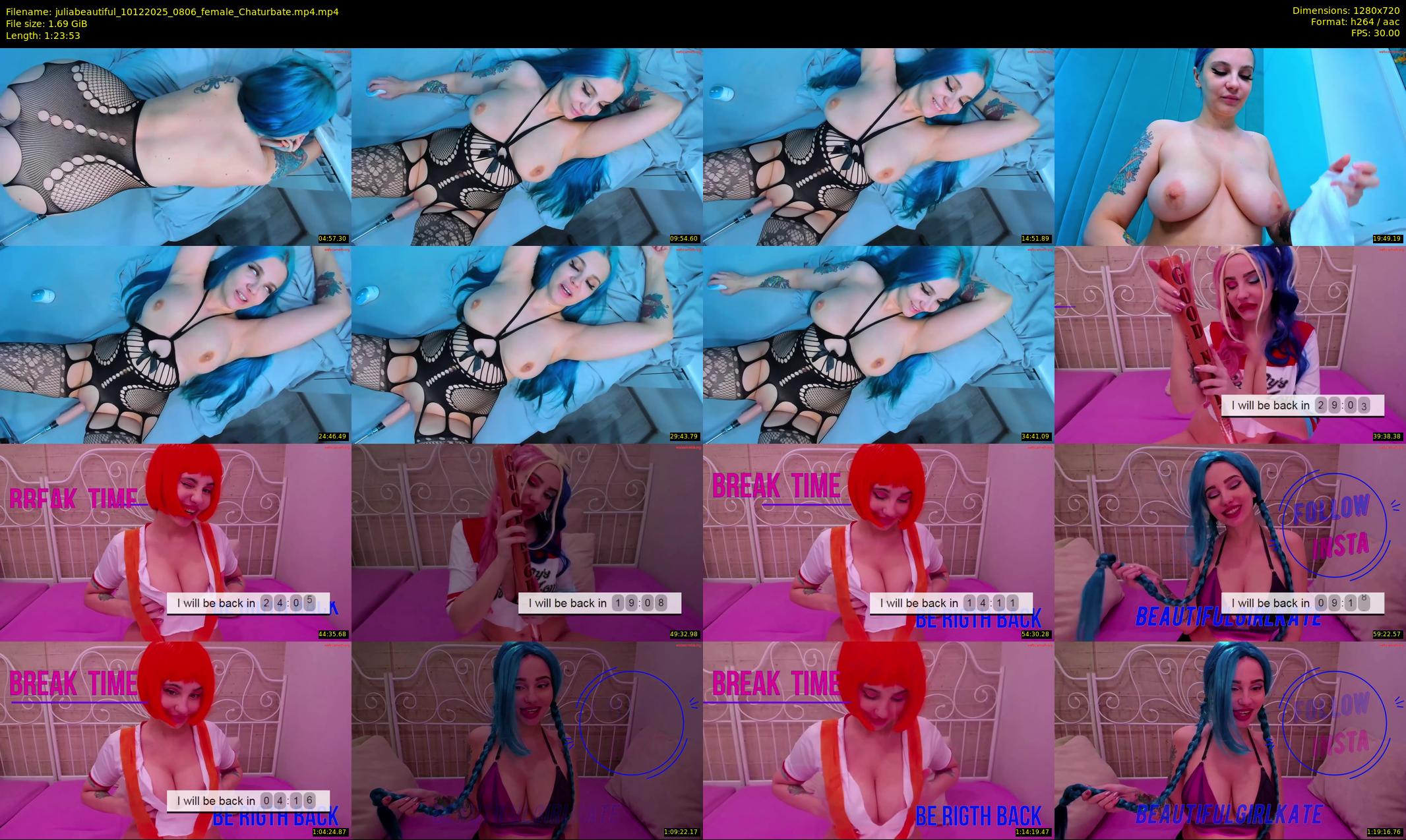 juliabeautiful — 84 minute Chaturbate female cam show recording, 720p, Dec 10, 2025
