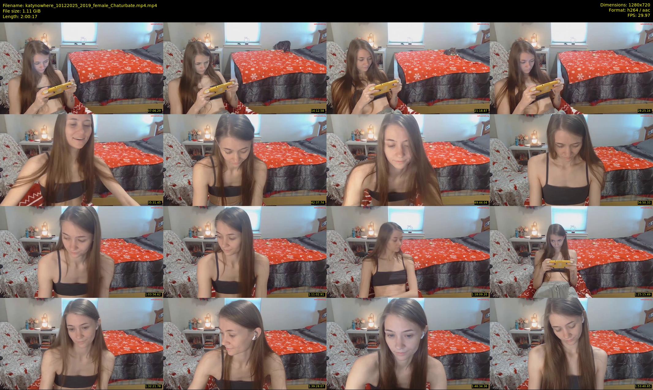 katynowhere — 121 minute Chaturbate female cam show recording, 720p, Dec 10, 2025