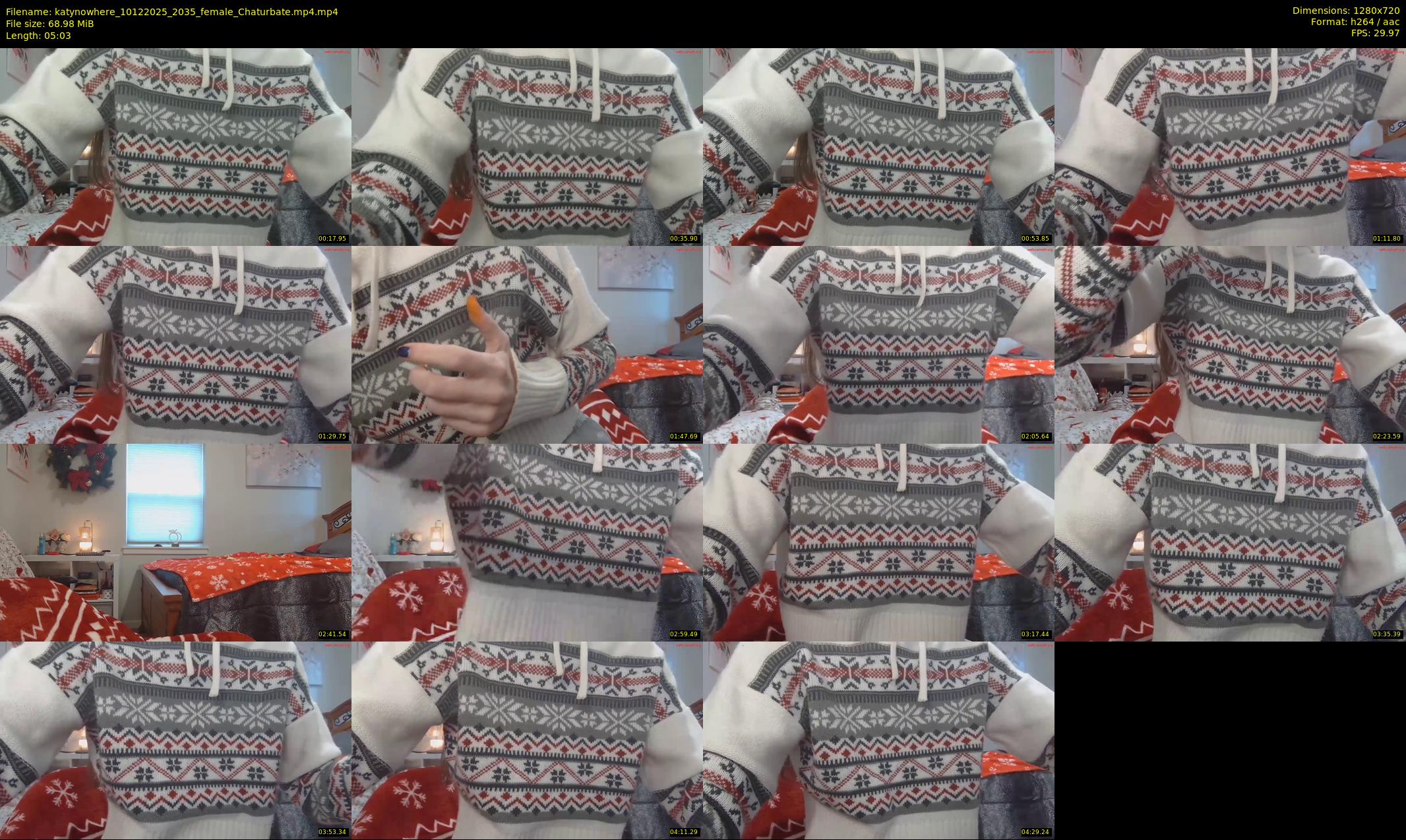 katynowhere — 6 minute Chaturbate female cam show recording, 720p, Dec 10, 2025