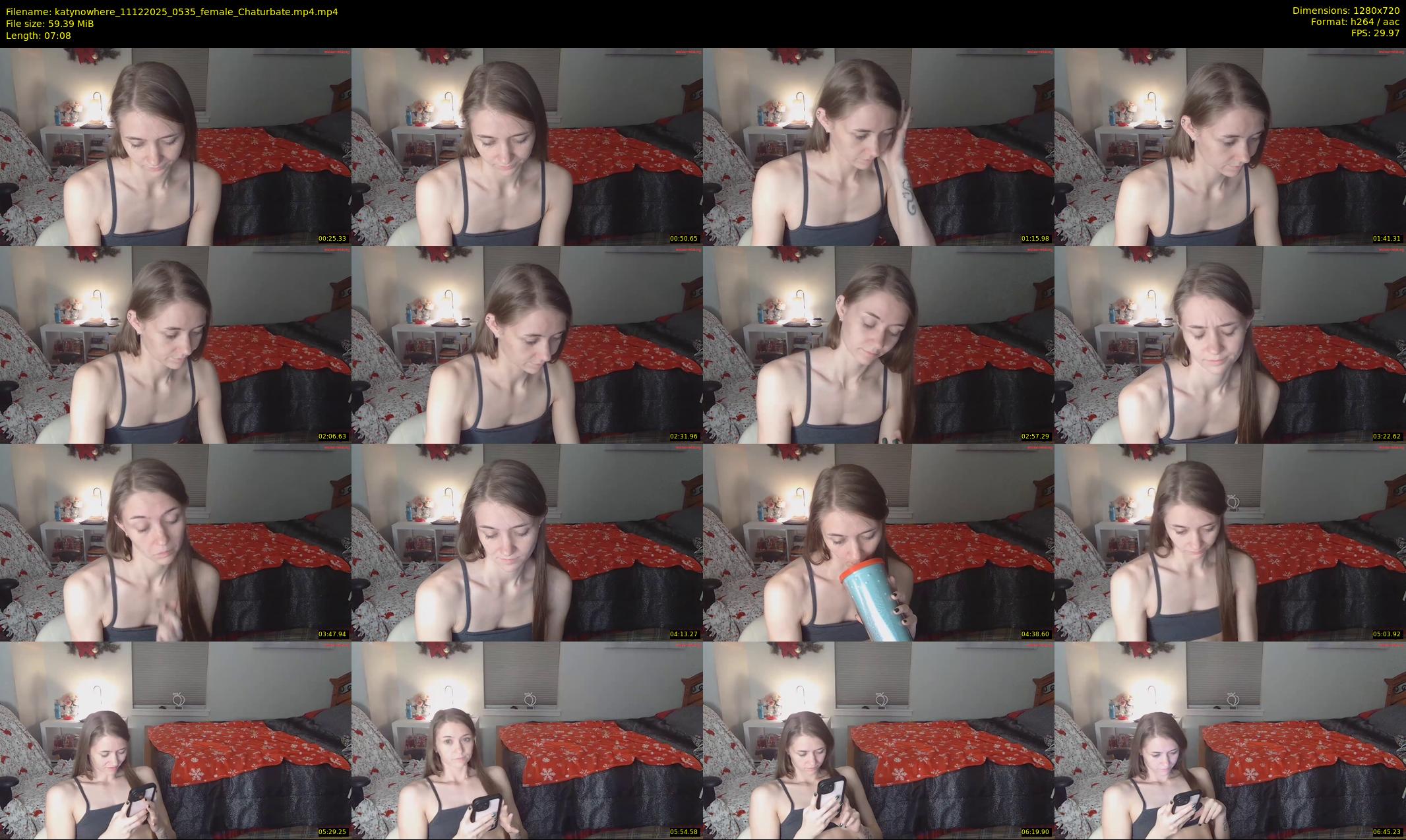 katynowhere — 8 minute Chaturbate female cam show recording, 720p, Dec 11, 2025