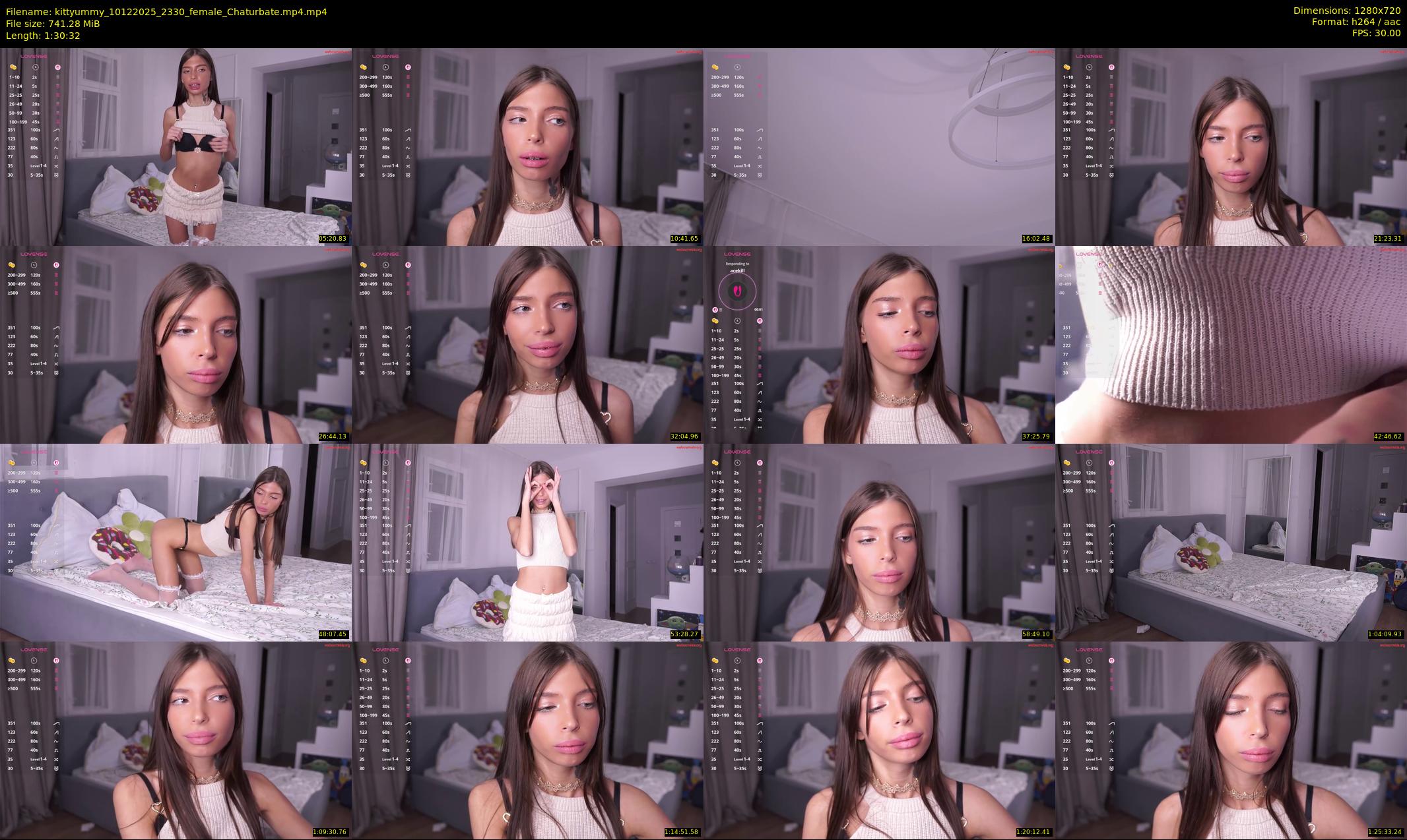 kittyummy — 91 minute Chaturbate female cam show recording, 720p, Dec 10, 2025