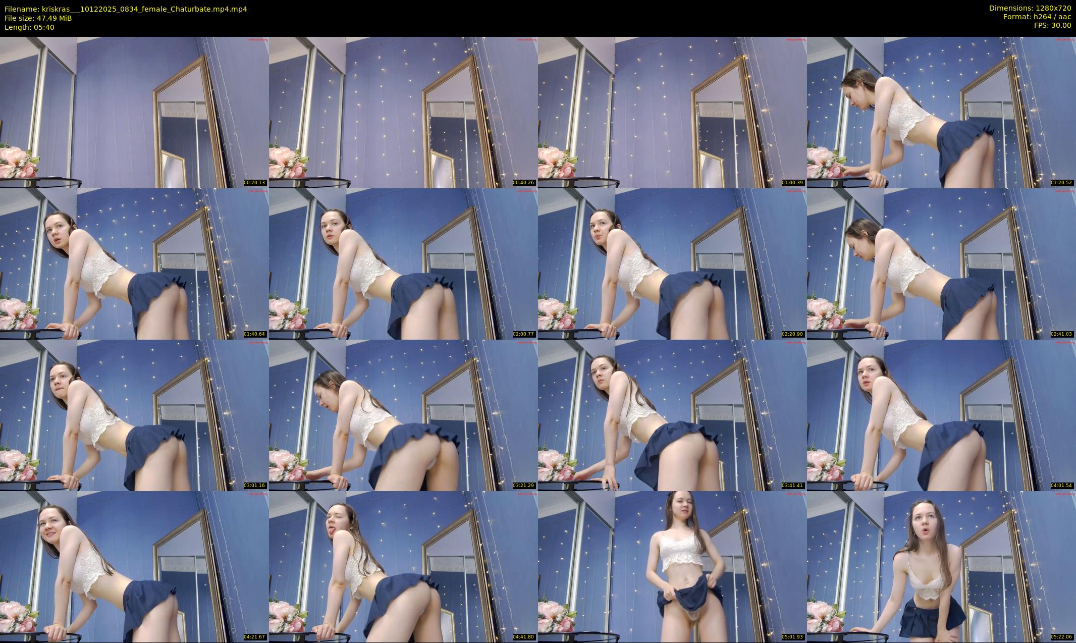 kriskras__ — 6 minute Chaturbate female cam show recording, 720p, Dec 10, 2025