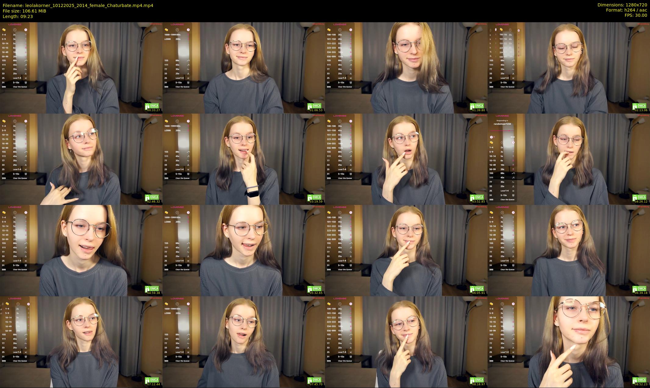 leolakorner — 10 minute Chaturbate female cam show recording, 720p, Dec 10, 2025