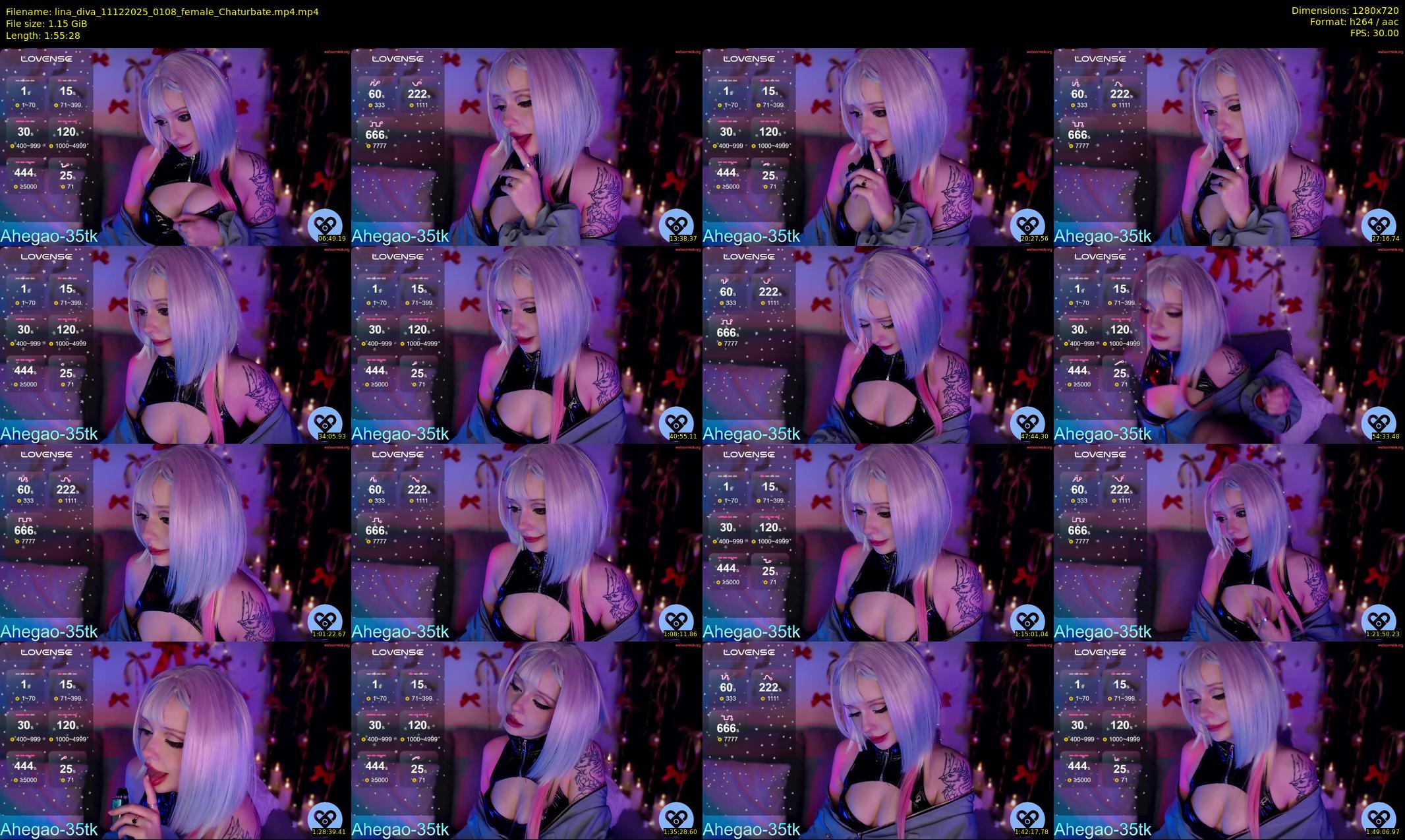 lina_diva — 116 minute Chaturbate female cam show recording, 720p, Dec 11, 2025