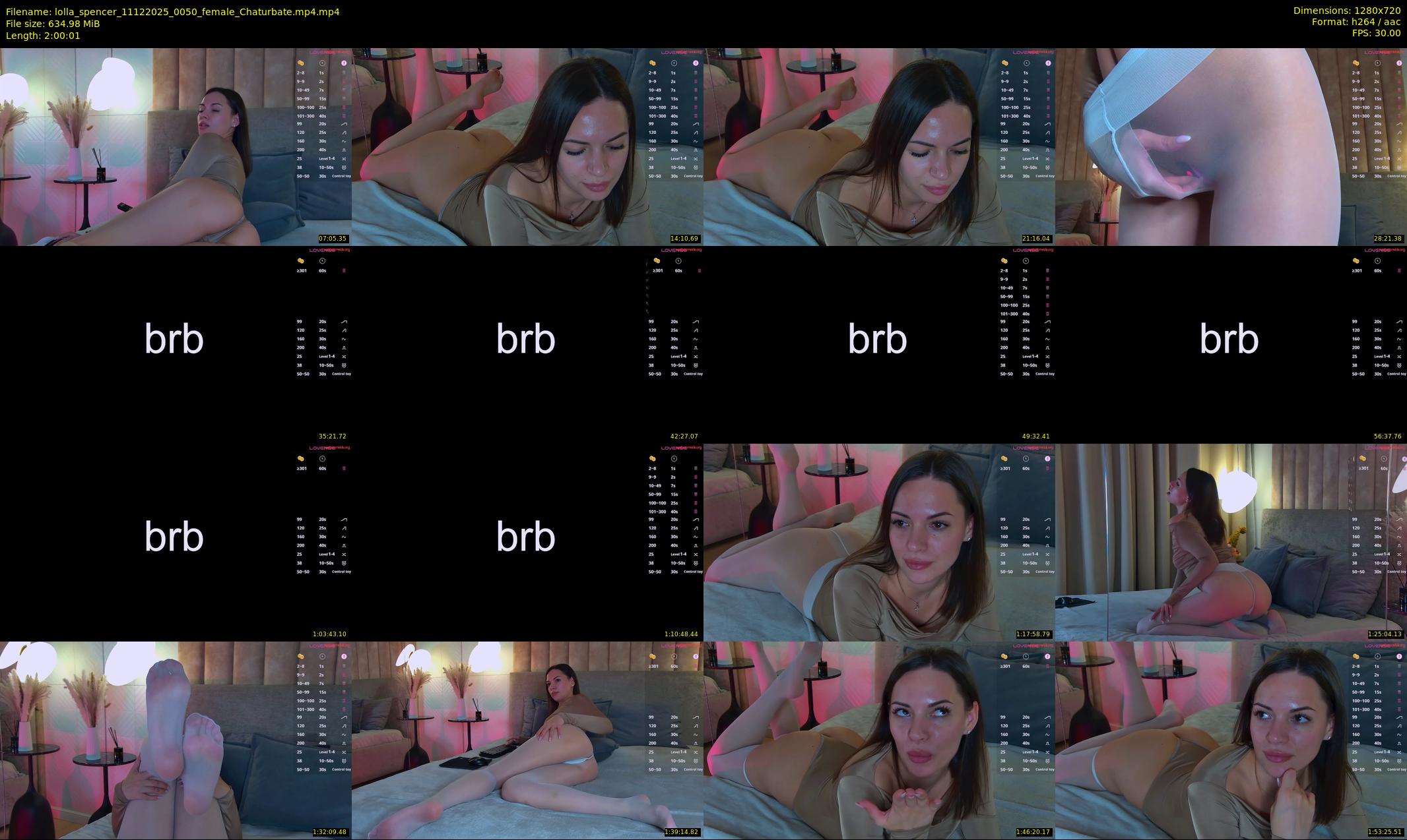 lolla_spencer — 121 minute Chaturbate female cam show recording, 720p, Dec 11, 2025