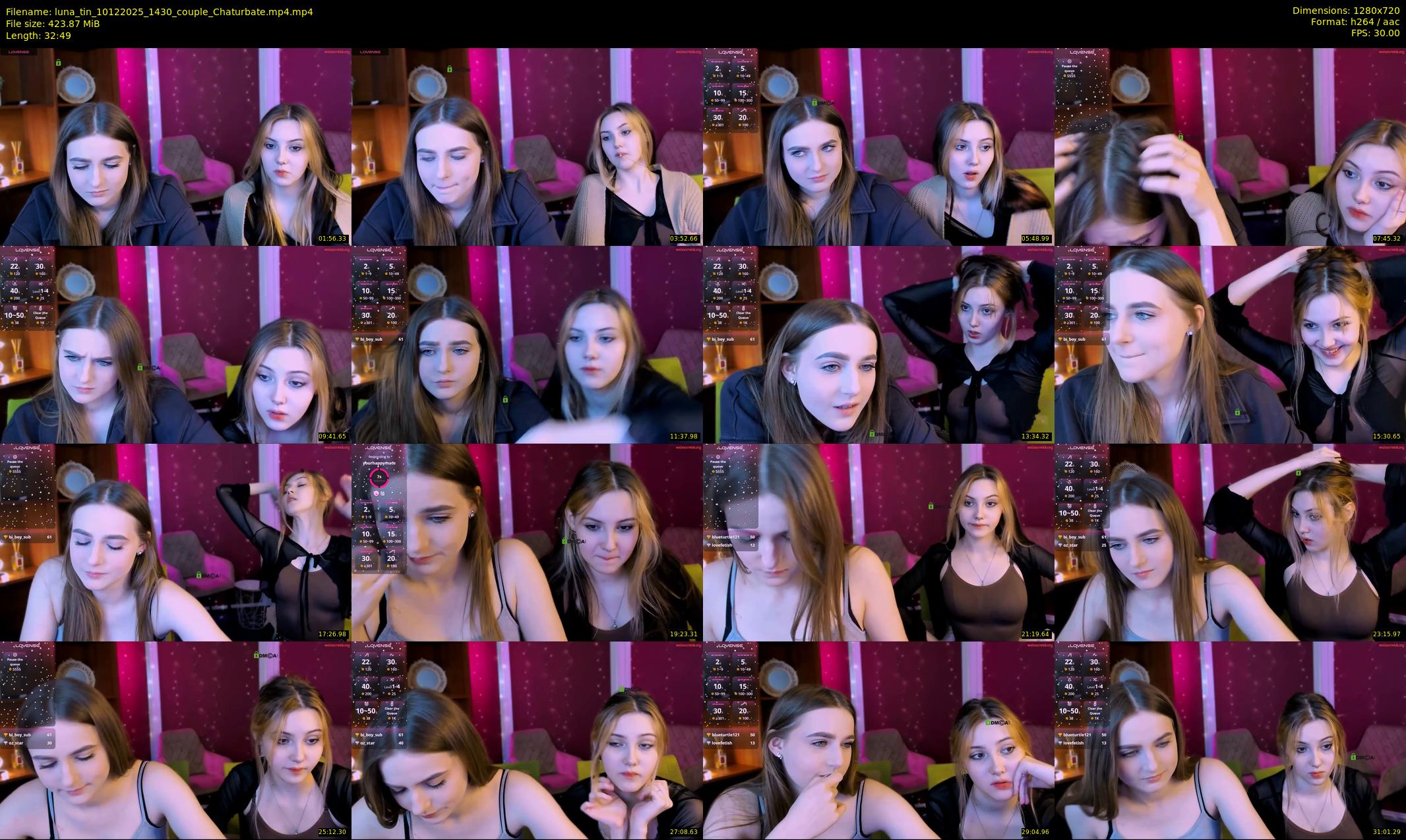 luna_tin — 33 minute Chaturbate couple cam show recording, 720p, Dec 10, 2025