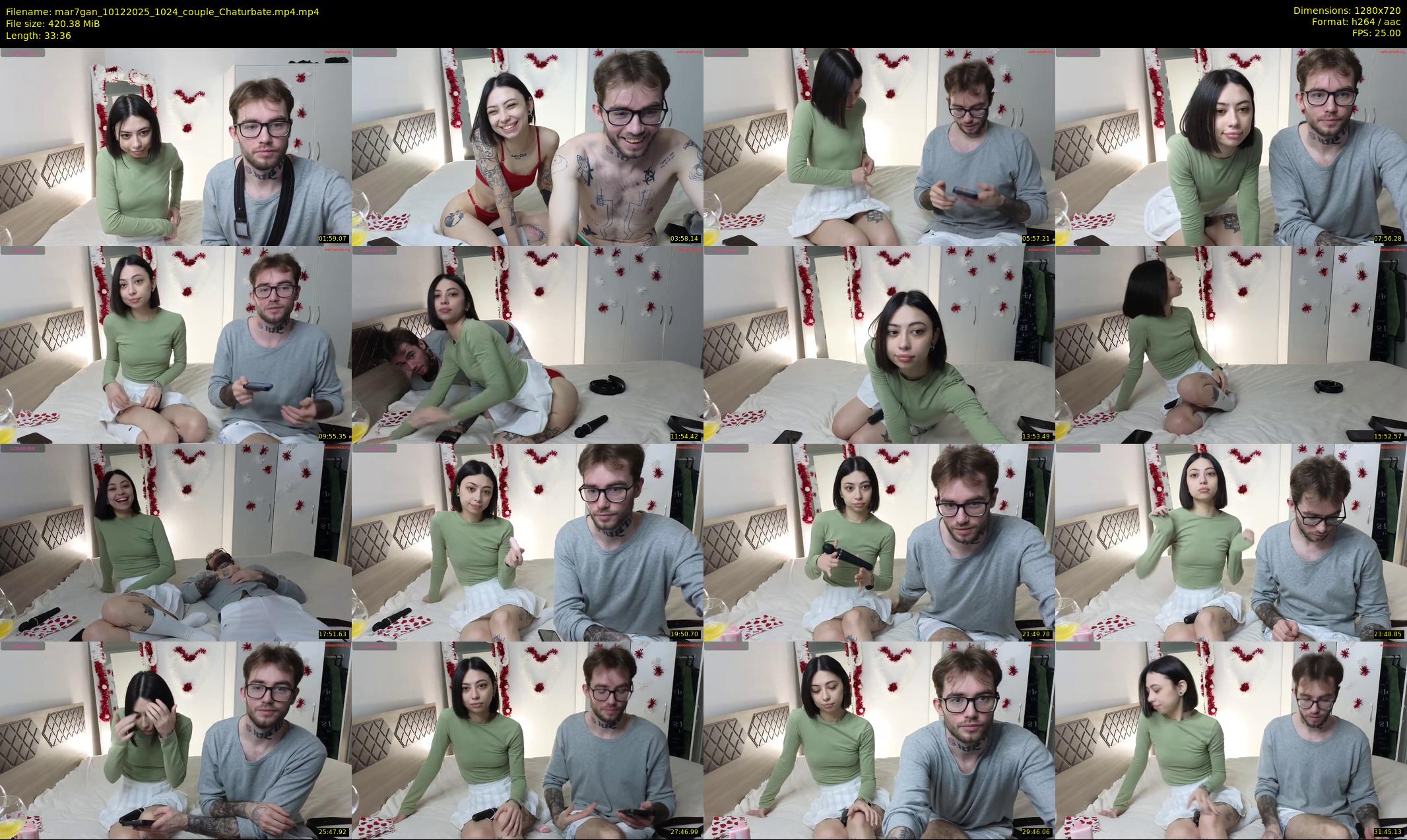 mar7gan — 34 minute Chaturbate couple cam show recording, 720p, Dec 10, 2025