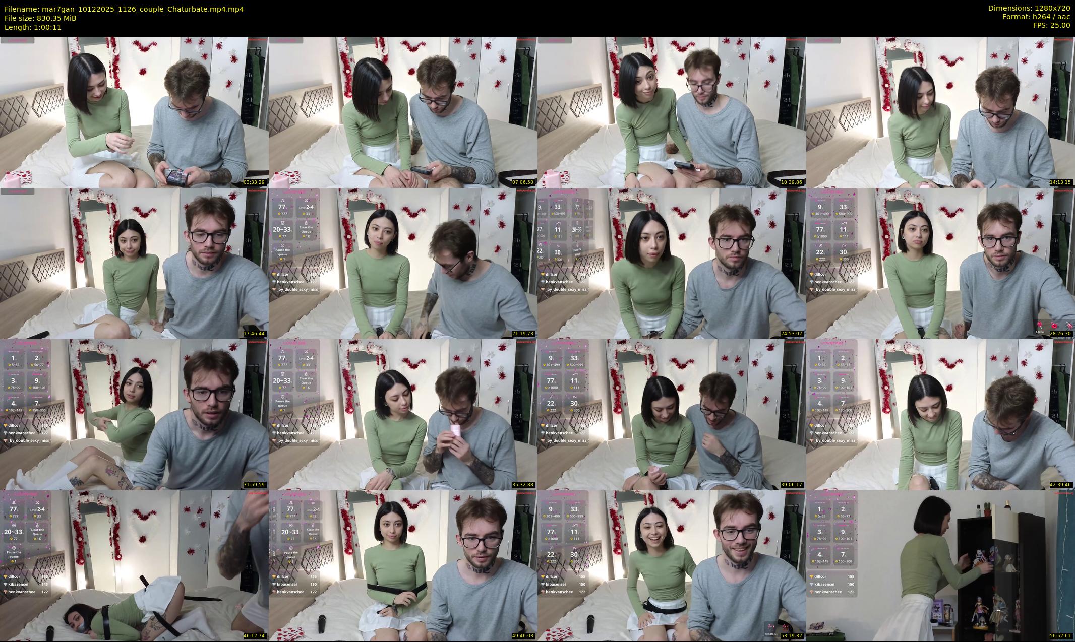 mar7gan — 61 minute Chaturbate couple cam show recording, 720p, Dec 10, 2025