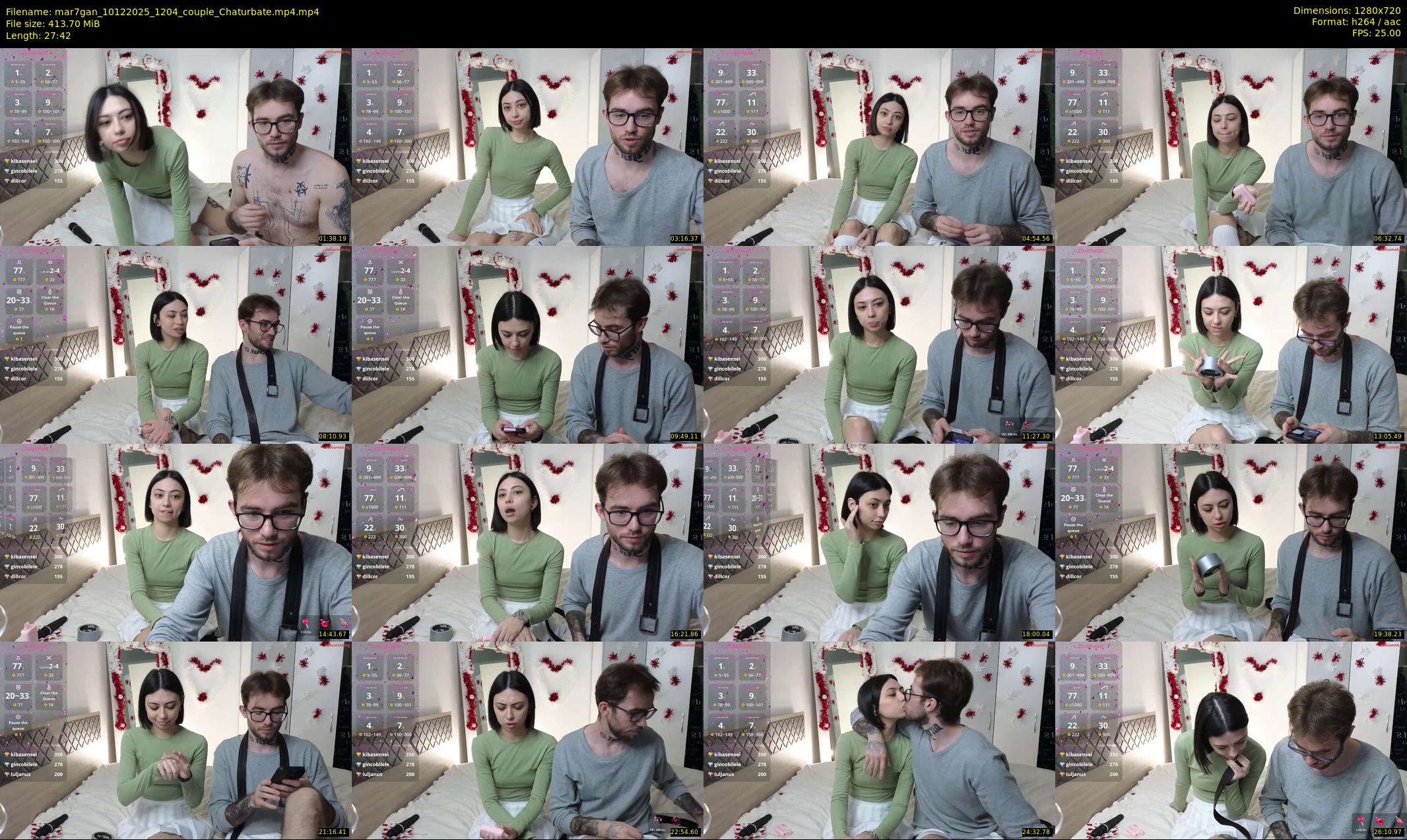 mar7gan — 28 minute Chaturbate couple cam show recording, 720p, Dec 10, 2025