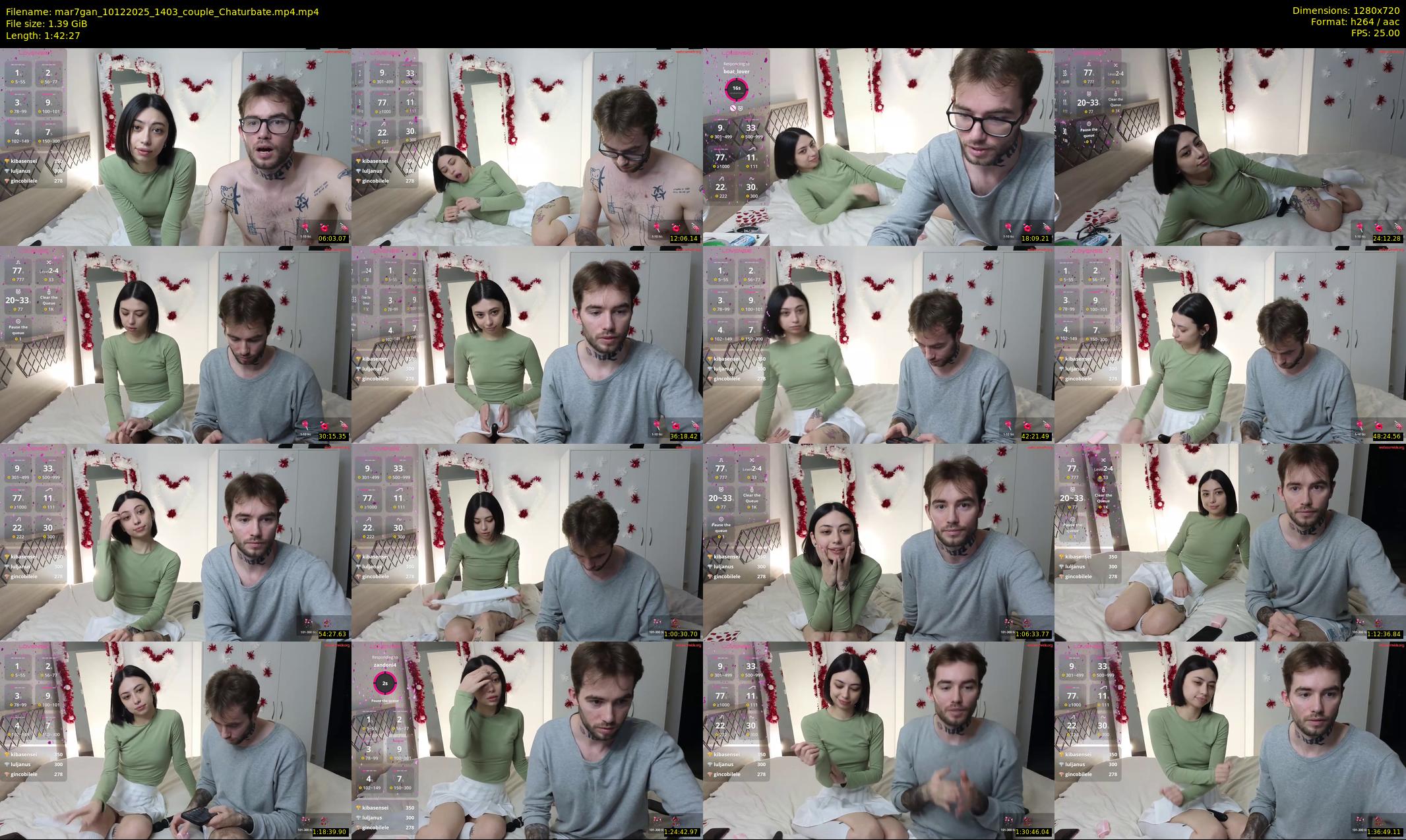 mar7gan — 103 minute Chaturbate couple cam show recording, 720p, Dec 10, 2025
