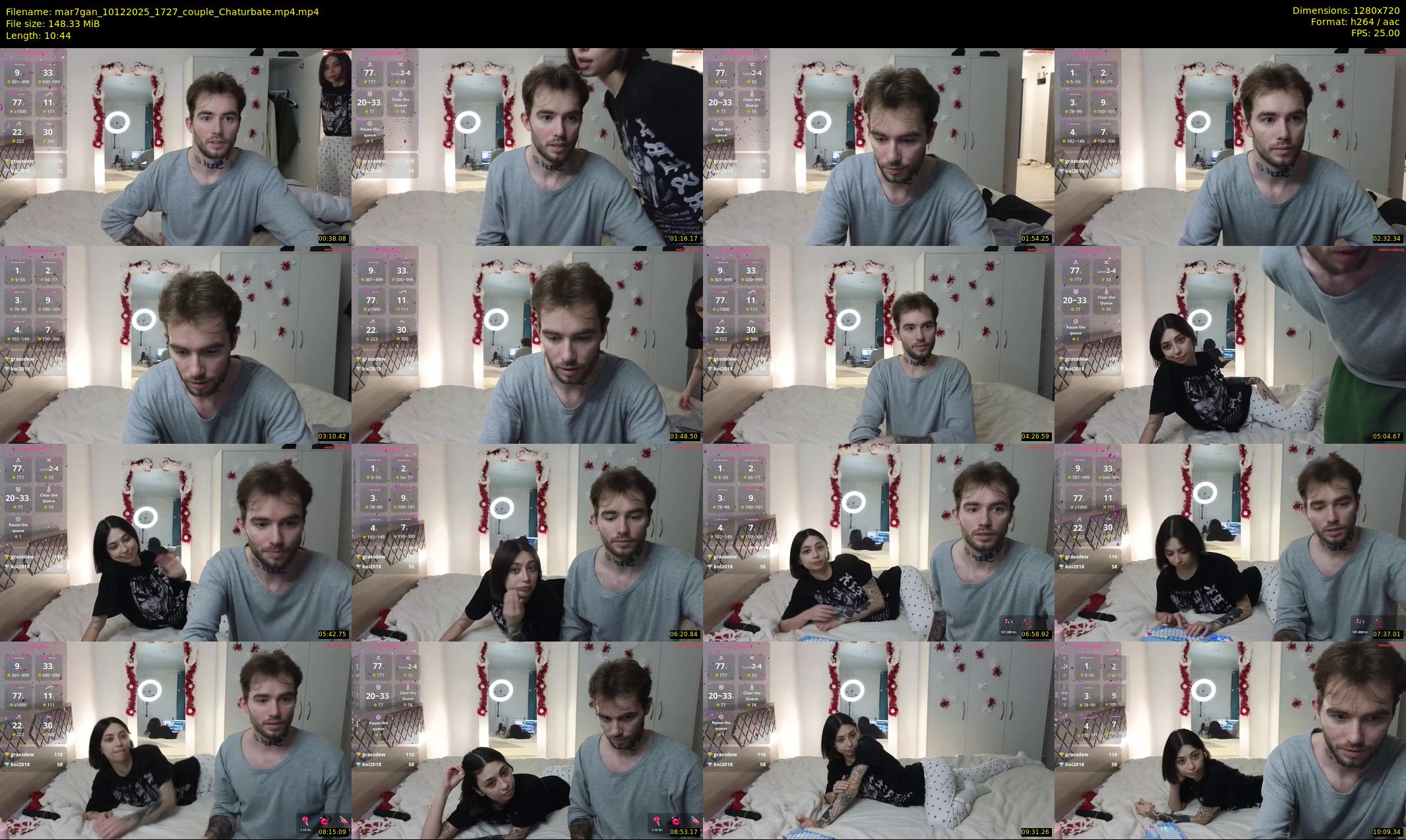 mar7gan — 11 minute Chaturbate couple cam show recording, 720p, Dec 10, 2025
