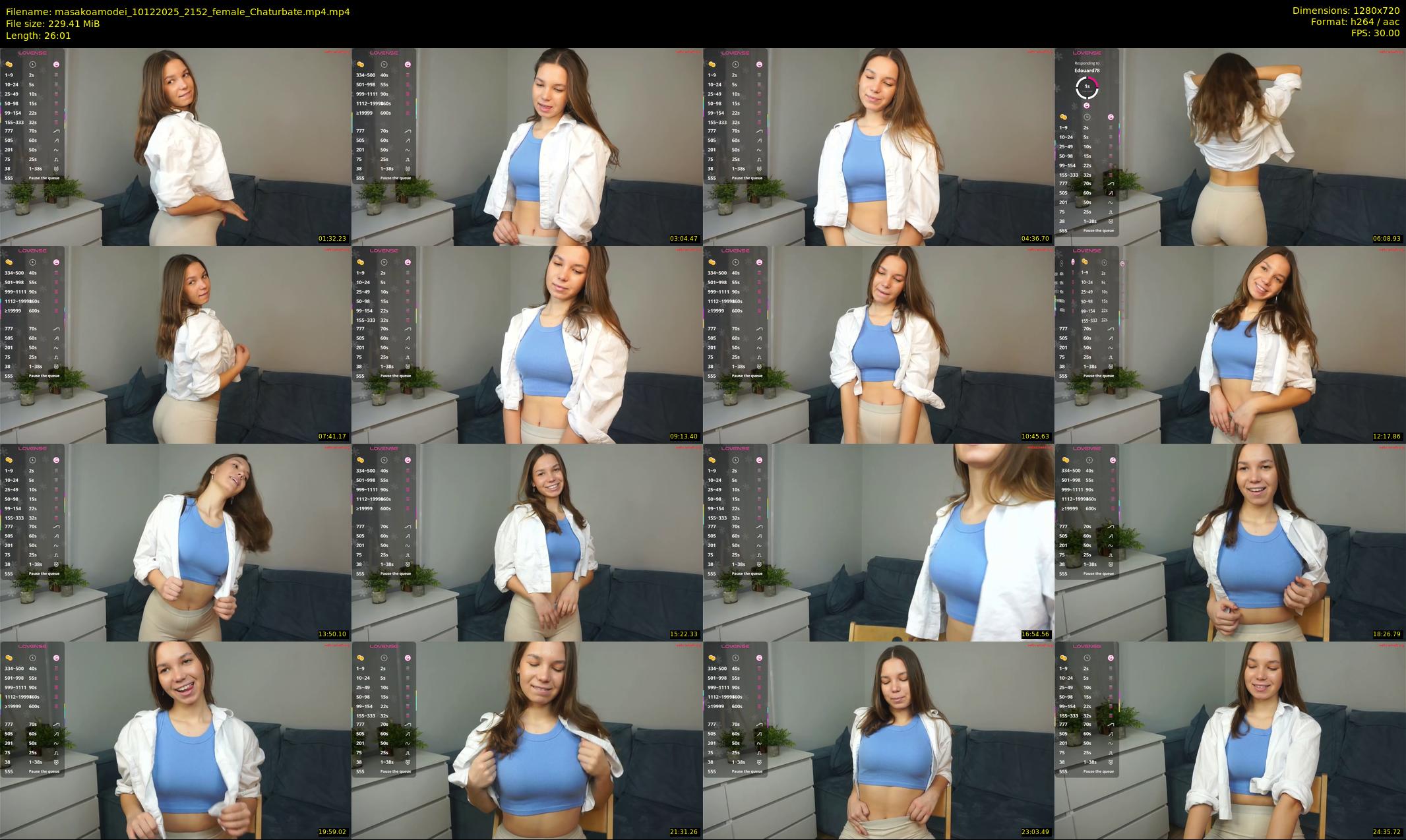 masakoamodei — 27 minute Chaturbate female cam show recording, 720p, Dec 10, 2025