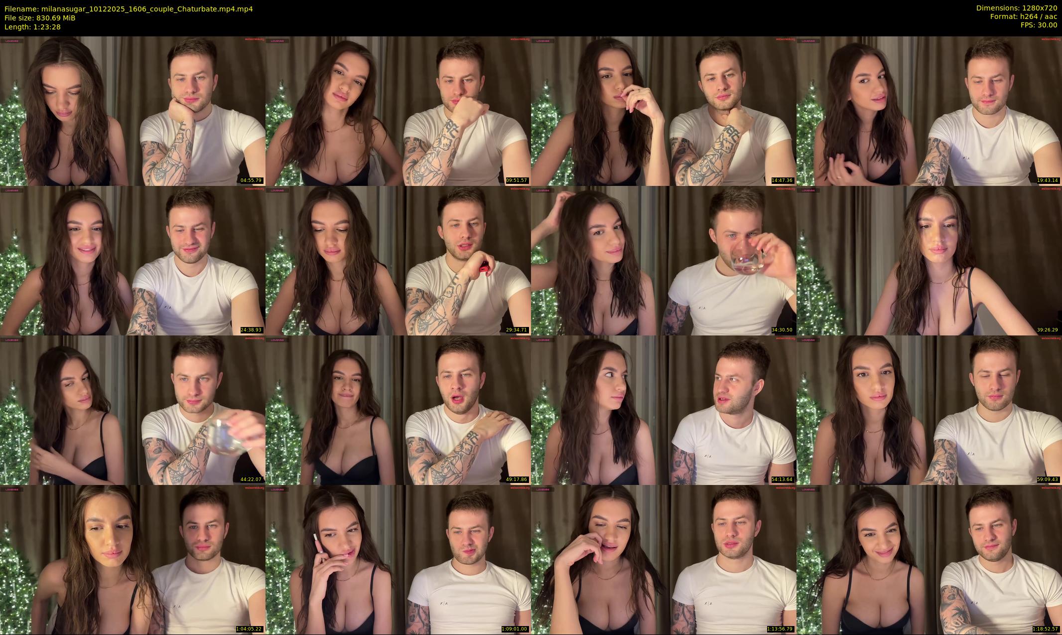 milanasugar — 84 minute Chaturbate couple cam show recording, 720p, Dec 10, 2025