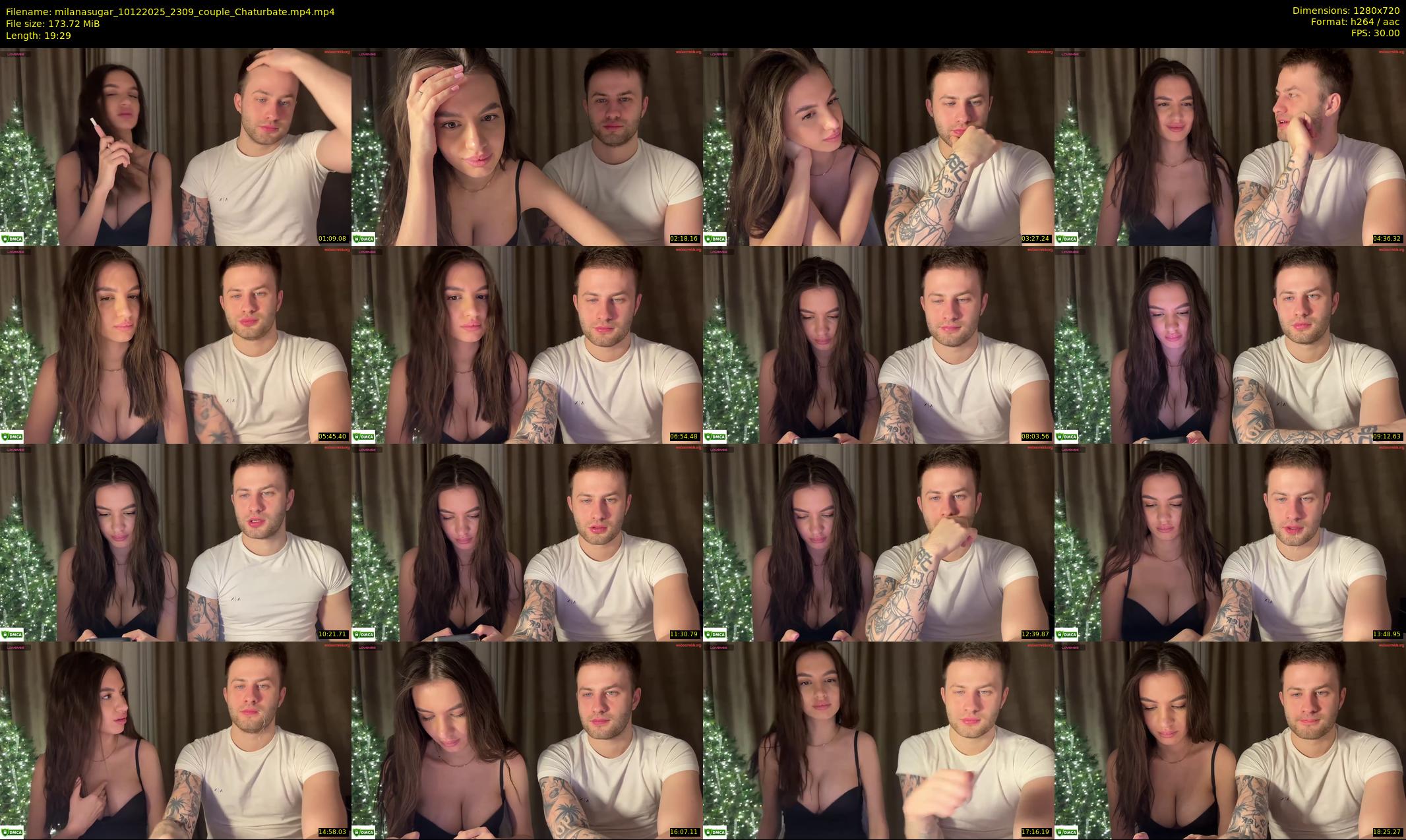 milanasugar — 20 minute Chaturbate couple cam show recording, 720p, Dec 10, 2025