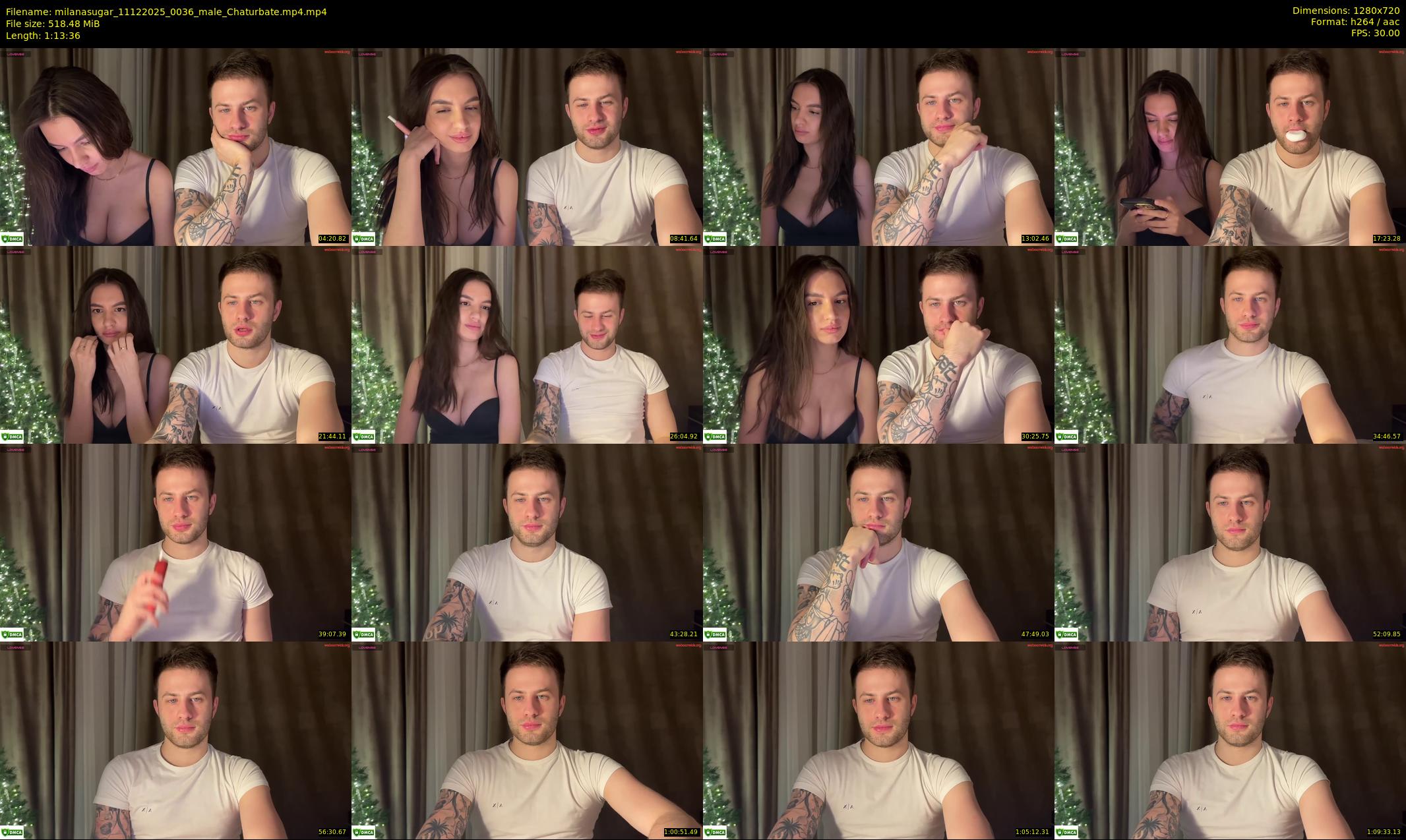 milanasugar — 74 minute Chaturbate couple cam show recording, 720p, Dec 11, 2025