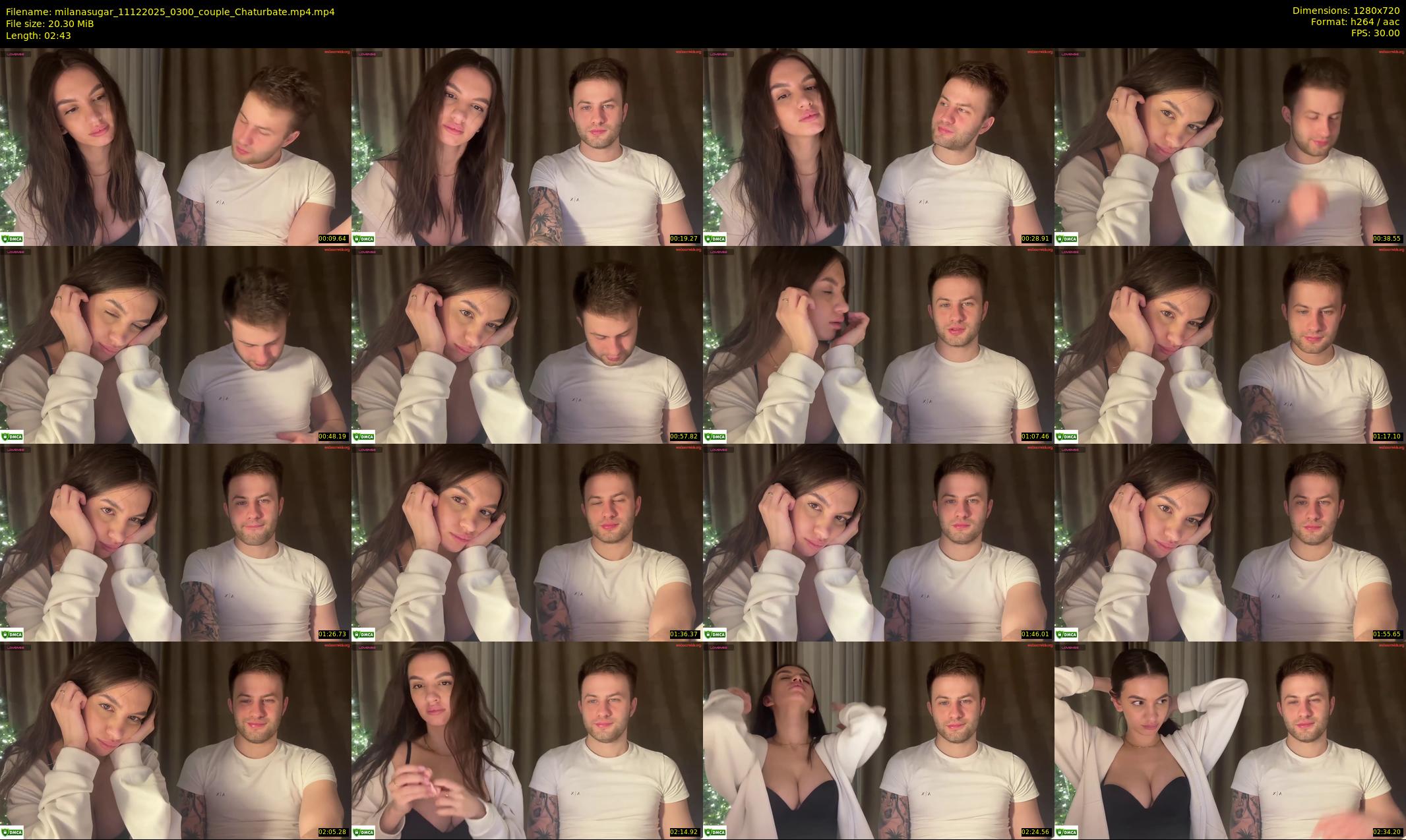 milanasugar — 3 minute Chaturbate couple cam show recording, 720p, Dec 11, 2025