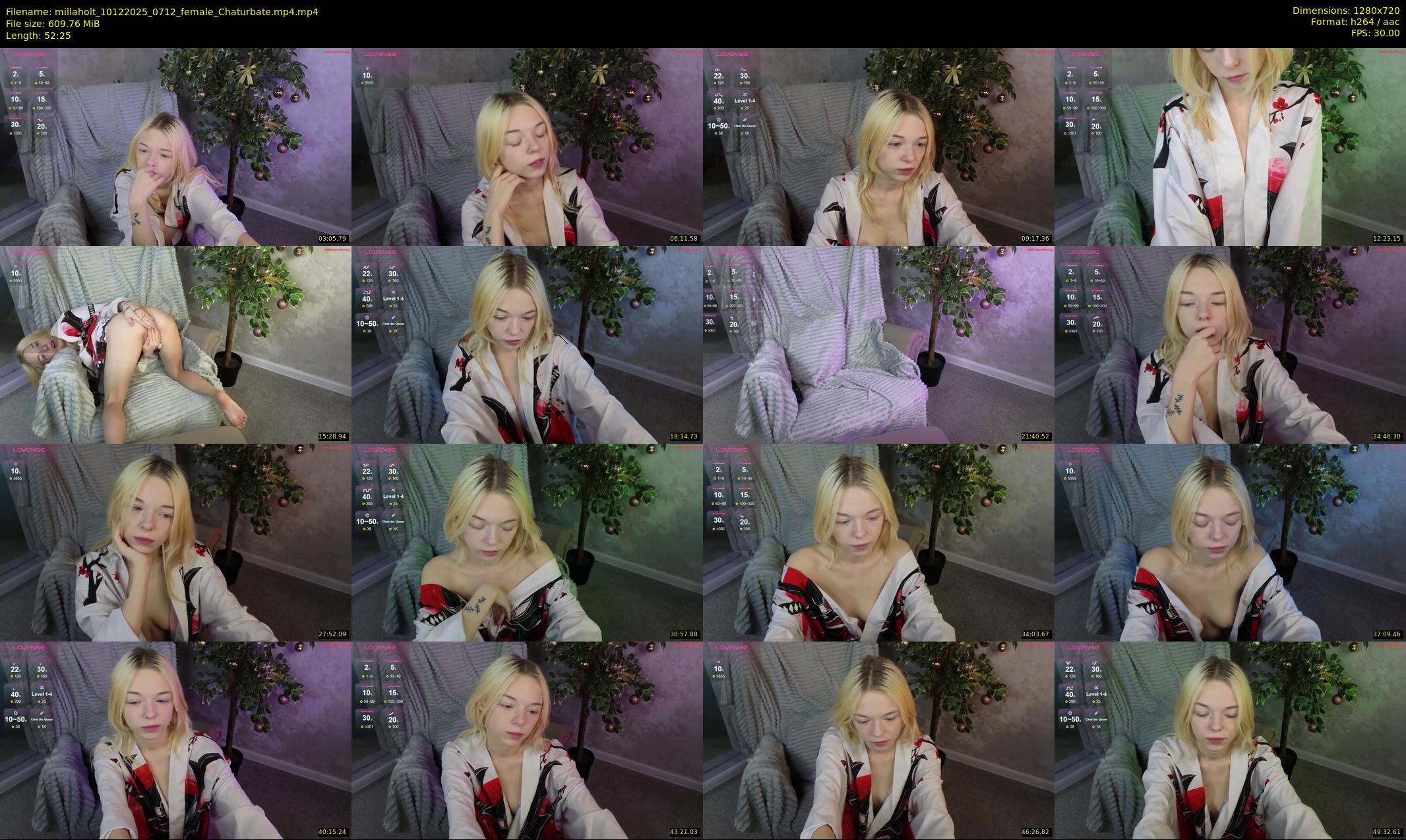 millaholt — 53 minute Chaturbate female cam show recording, 720p, Dec 10, 2025