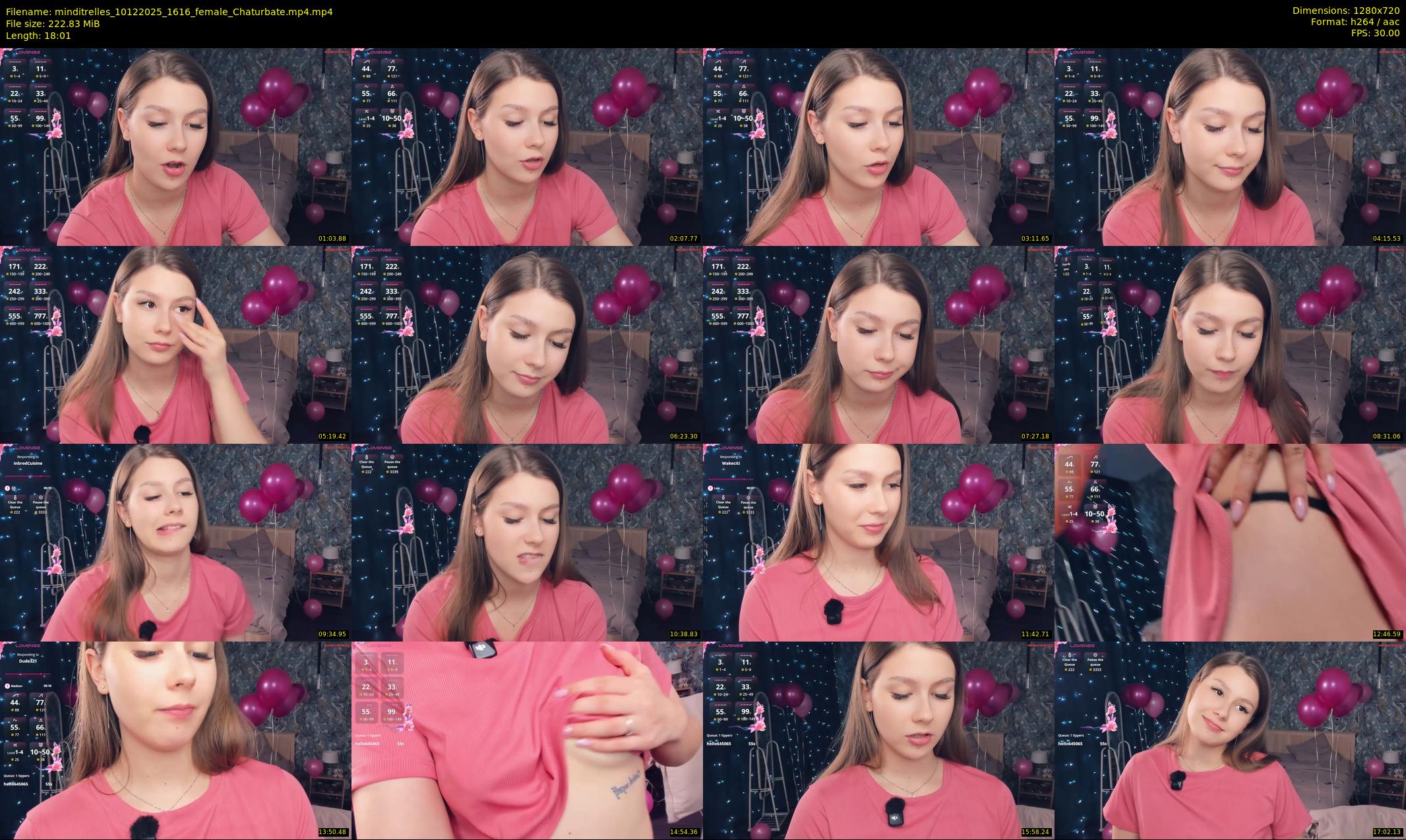 minditrelles — 19 minute Chaturbate female cam show recording, 720p, Dec 10, 2025