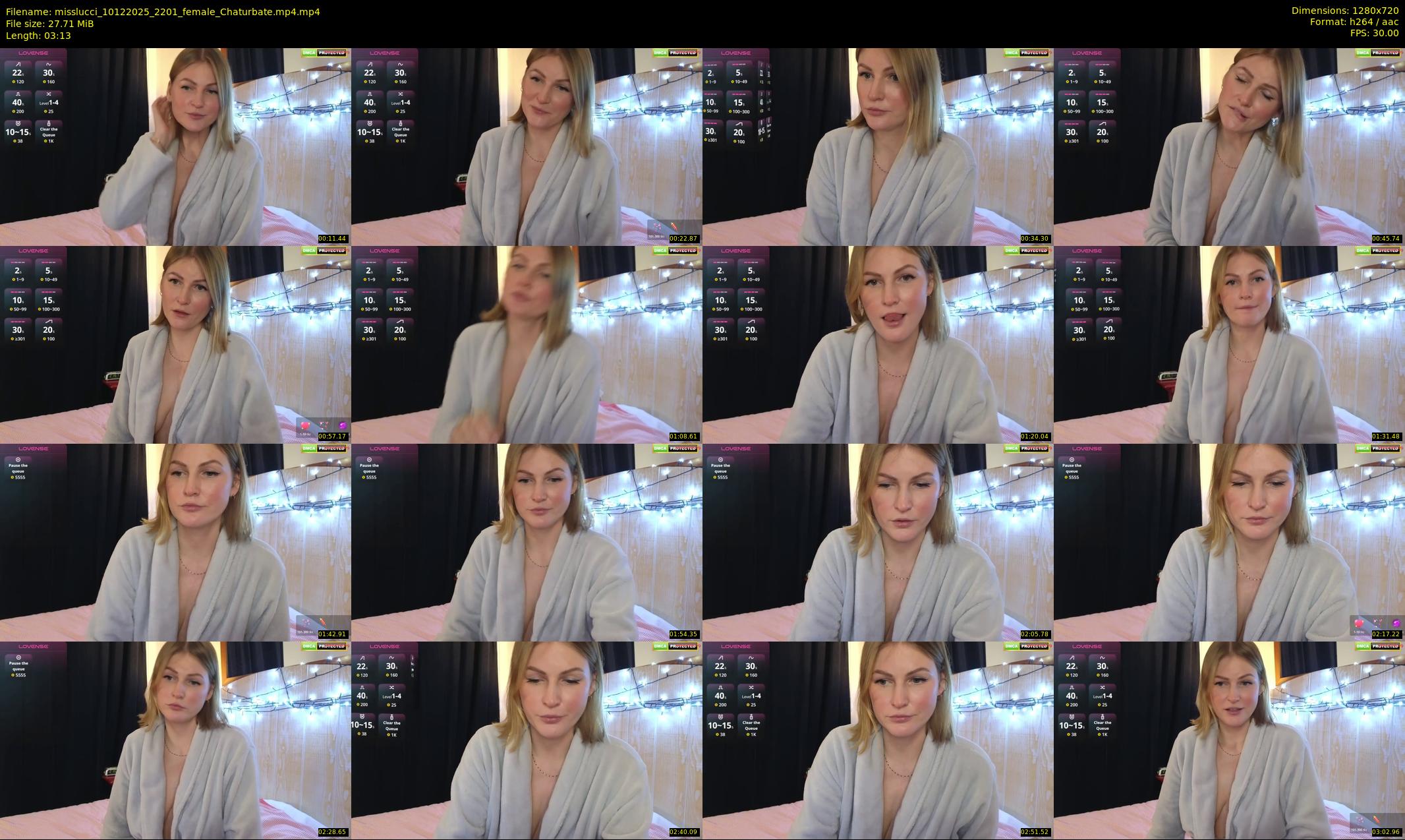 misslucci — 4 minute Chaturbate female cam show recording, 720p, Dec 10, 2025