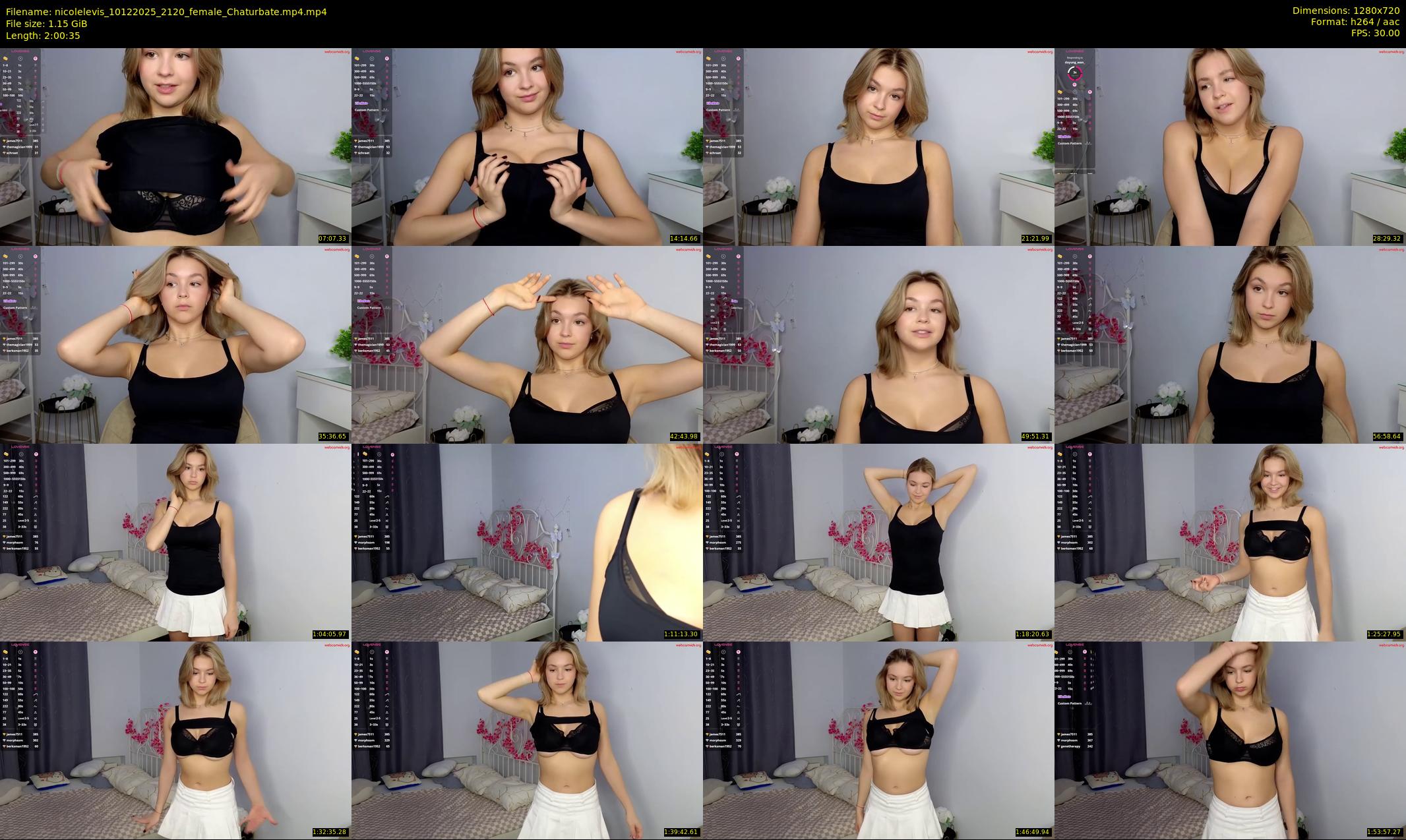 nicolelevis — 121 minute Chaturbate female cam show recording, 720p, Dec 10, 2025