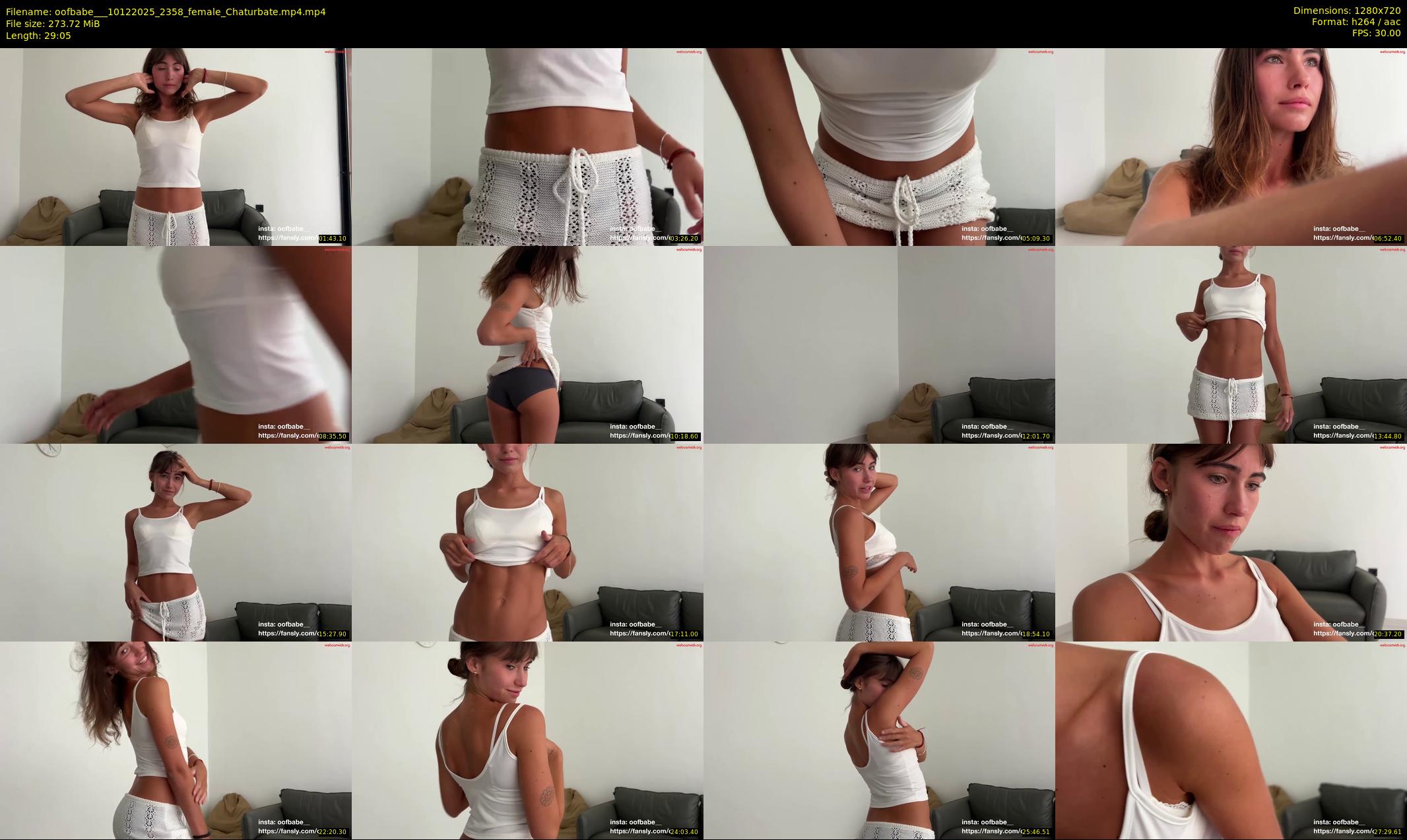 oofbabe__ — 30 minute Chaturbate female cam show recording, 720p, Dec 10, 2025