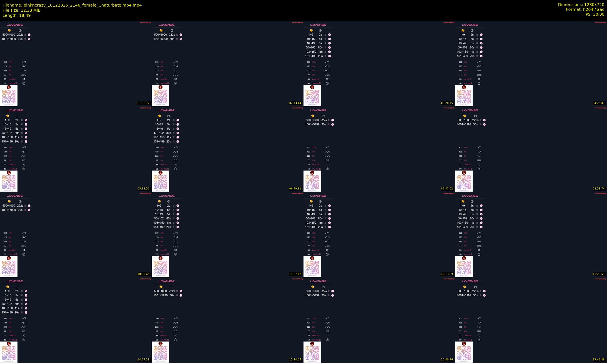 pinkncrazy — 19 minute Chaturbate female cam show recording, 720p, Dec 10, 2025