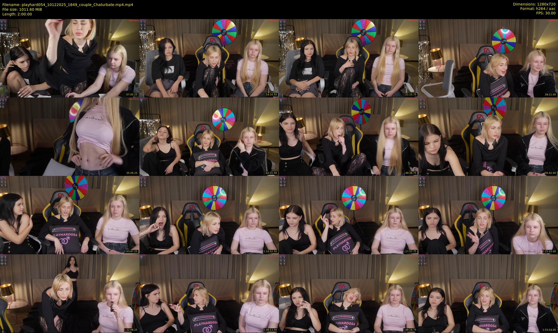 playhard054 — 120 minute Chaturbate couple cam show recording, 720p, Dec 10, 2025