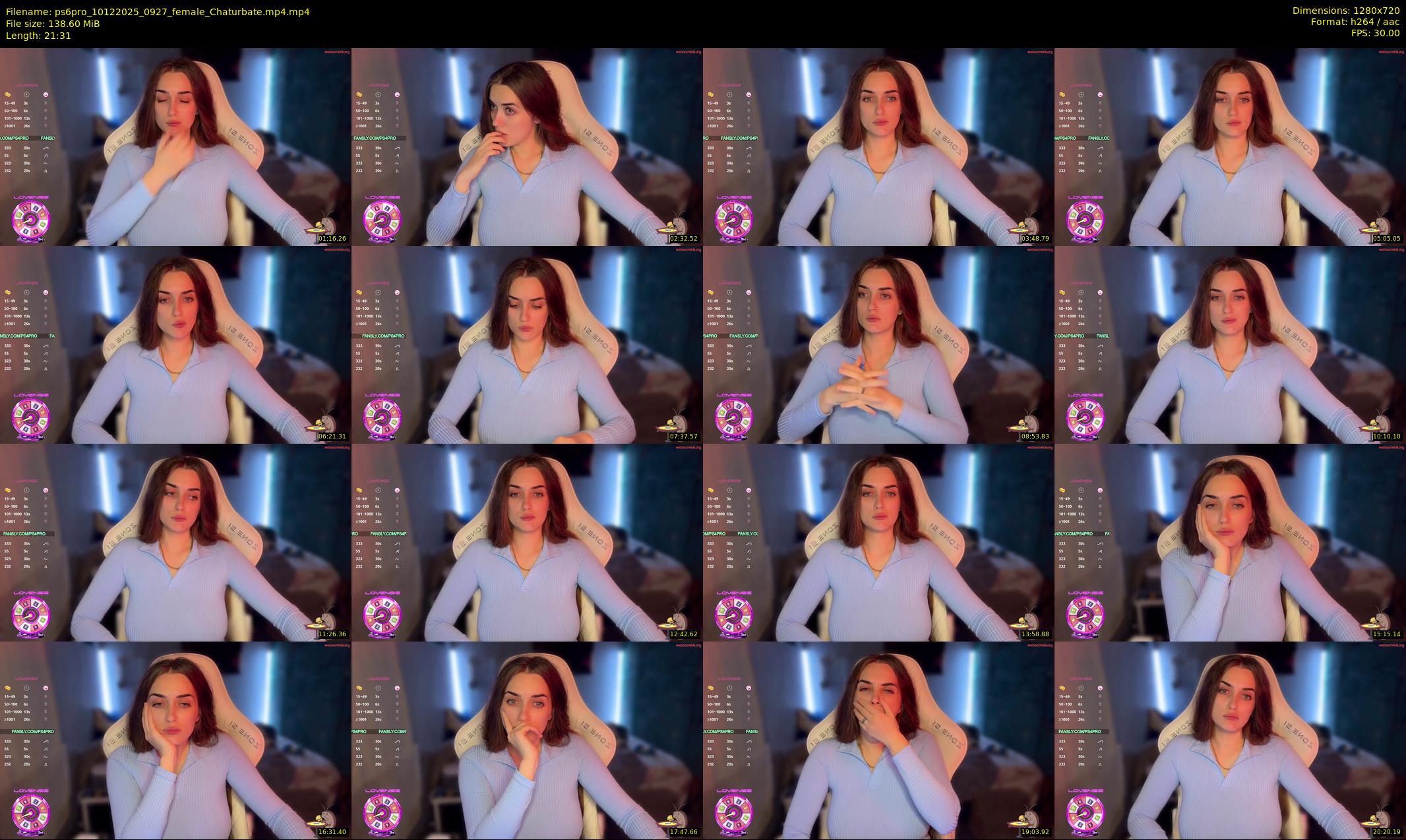 ps6pro — 22 minute Chaturbate female cam show recording, 720p, Dec 10, 2025