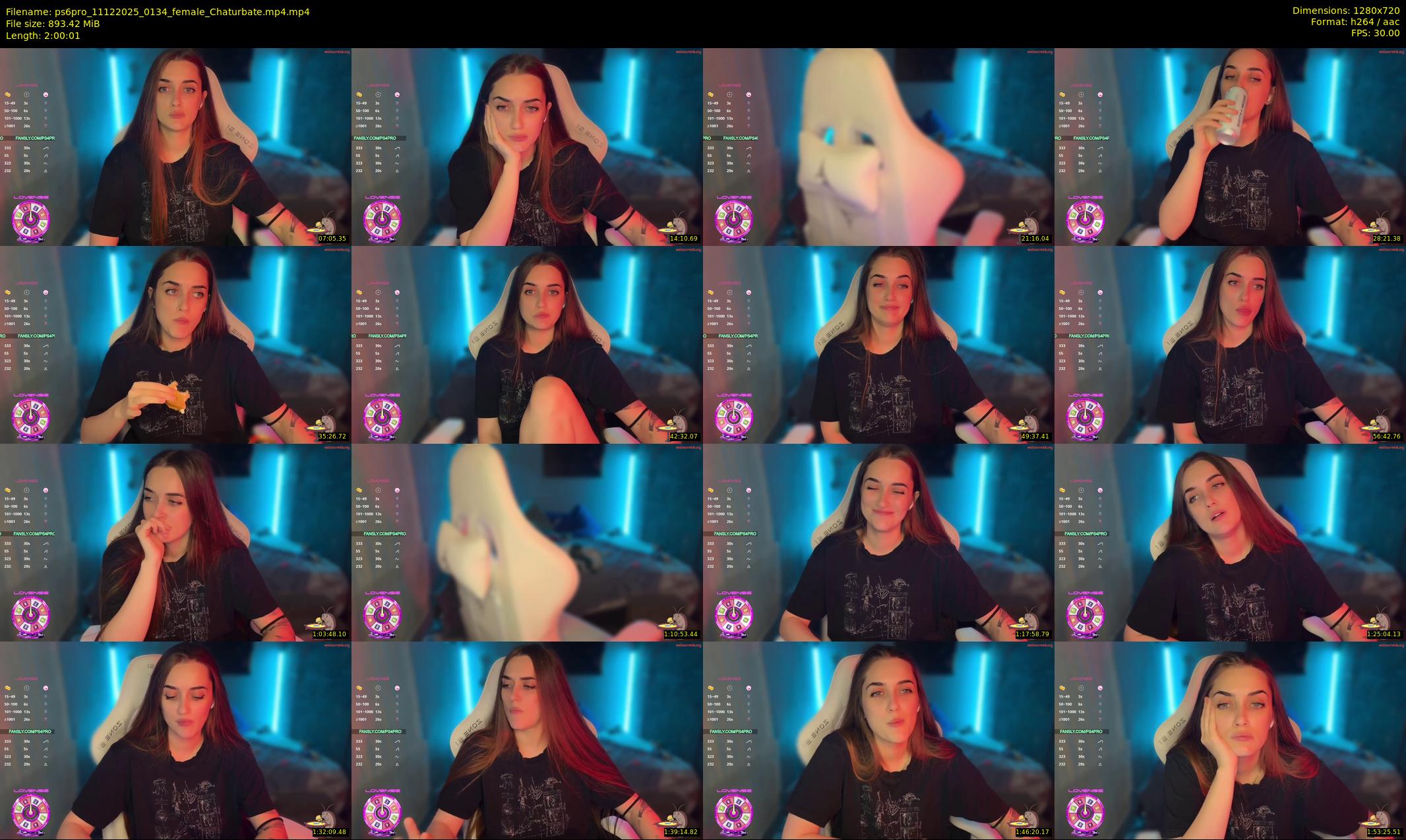 ps6pro — 121 minute Chaturbate female cam show recording, 720p, Dec 11, 2025
