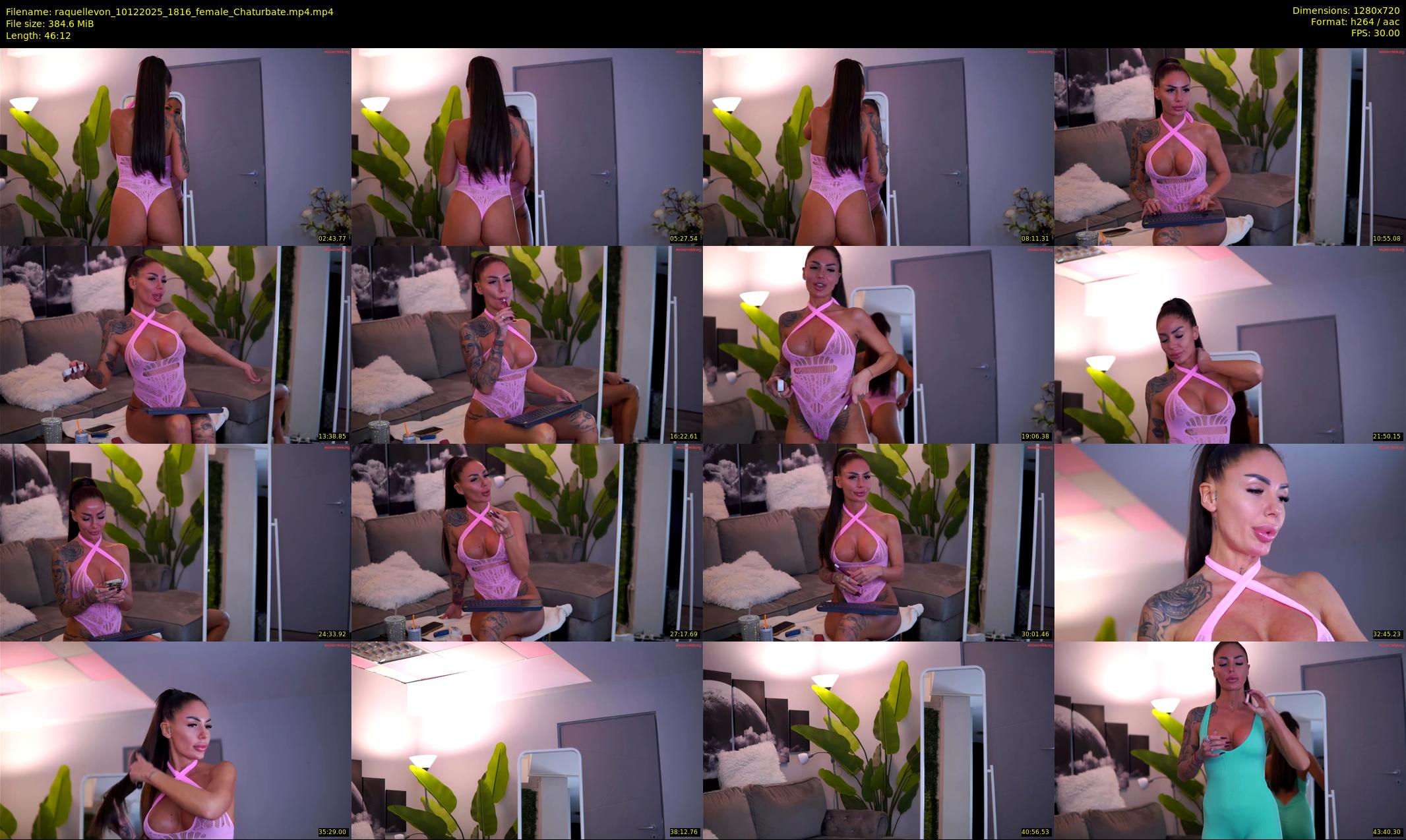 raquellevon — 47 minute Chaturbate female cam show recording, 720p, Dec 10, 2025