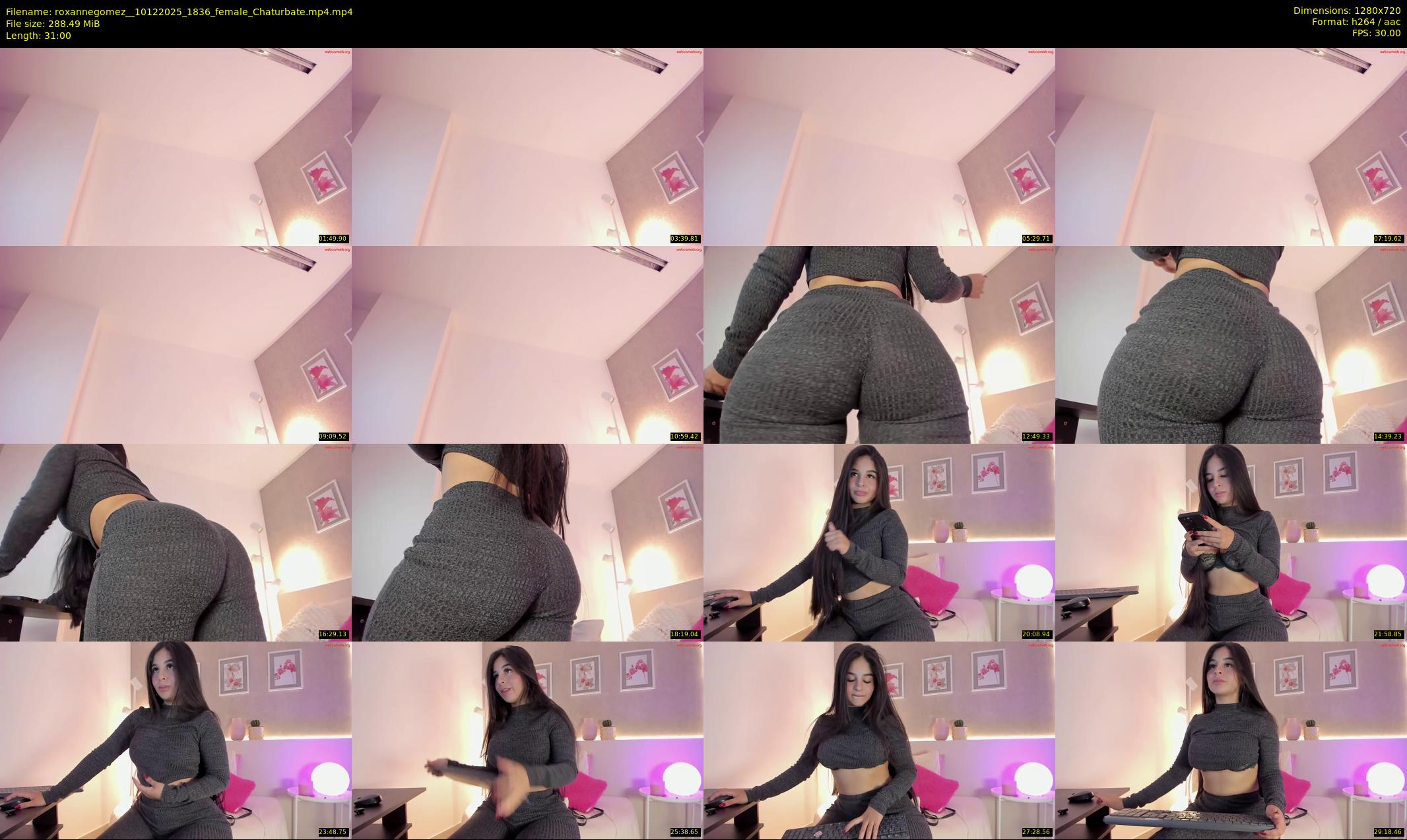 roxannegomez_ — 31 minute Chaturbate female cam show recording, 720p, Dec 10, 2025
