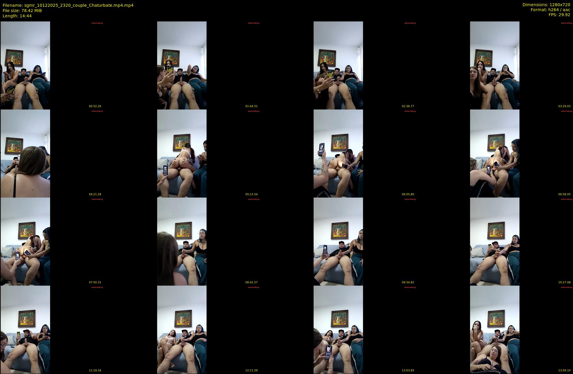 sgmr — 15 minute Chaturbate couple cam show recording, 720p, Dec 10, 2025