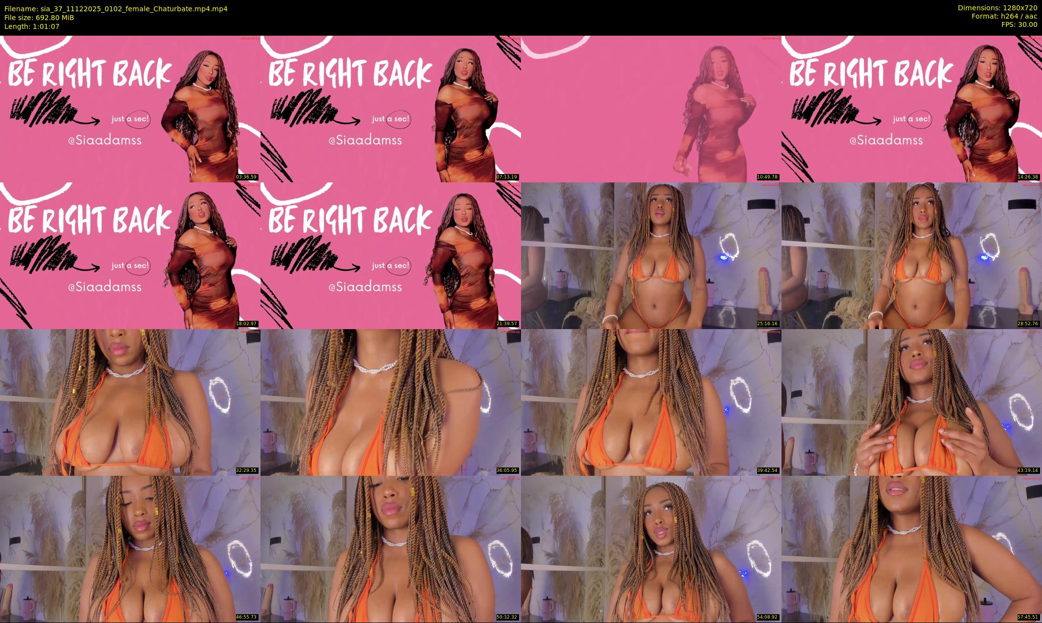 sia_37 — 62 minute Chaturbate female cam show recording, 720p, Dec 11, 2025