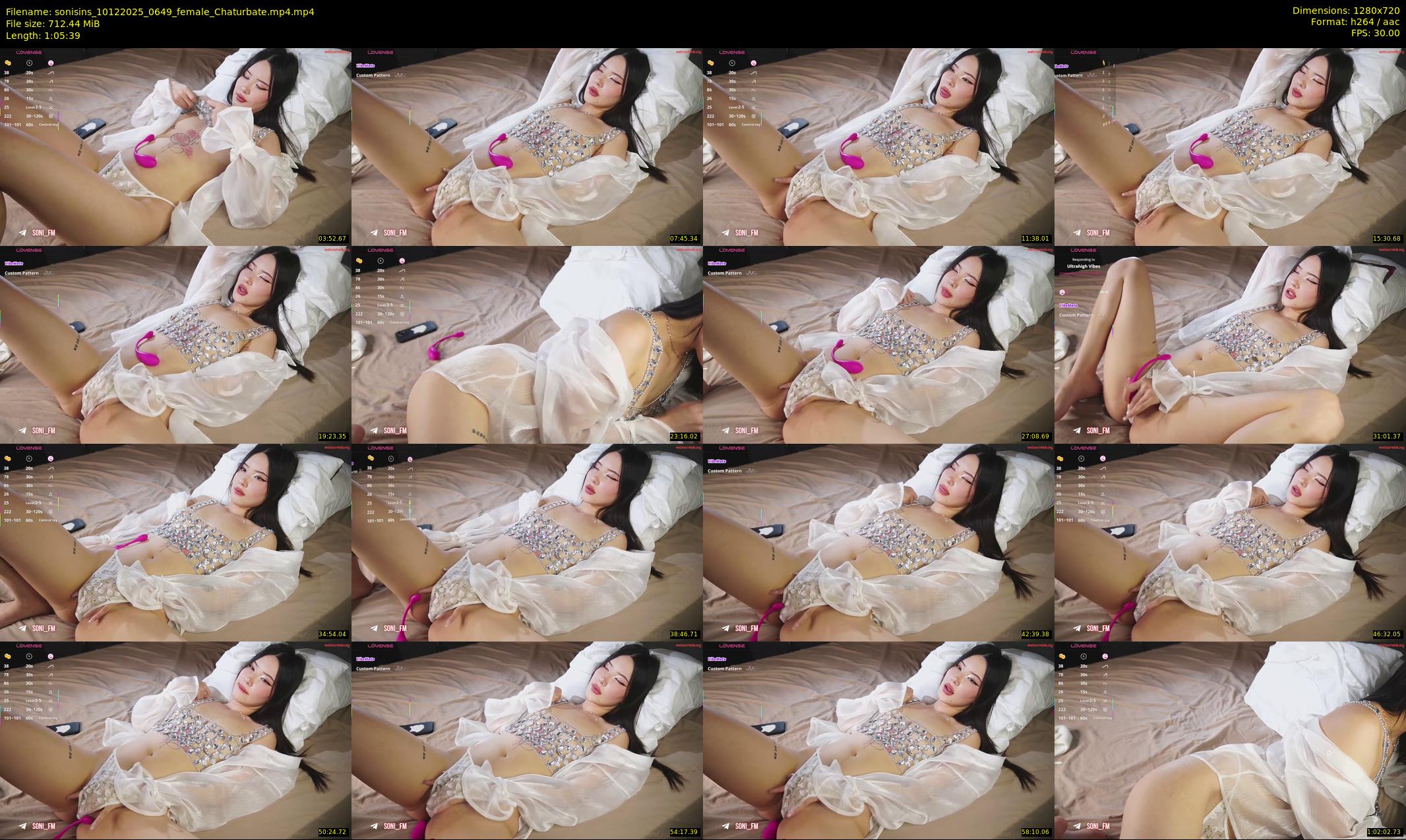 sonisins — 66 minute Chaturbate female cam show recording, 720p, Dec 10, 2025