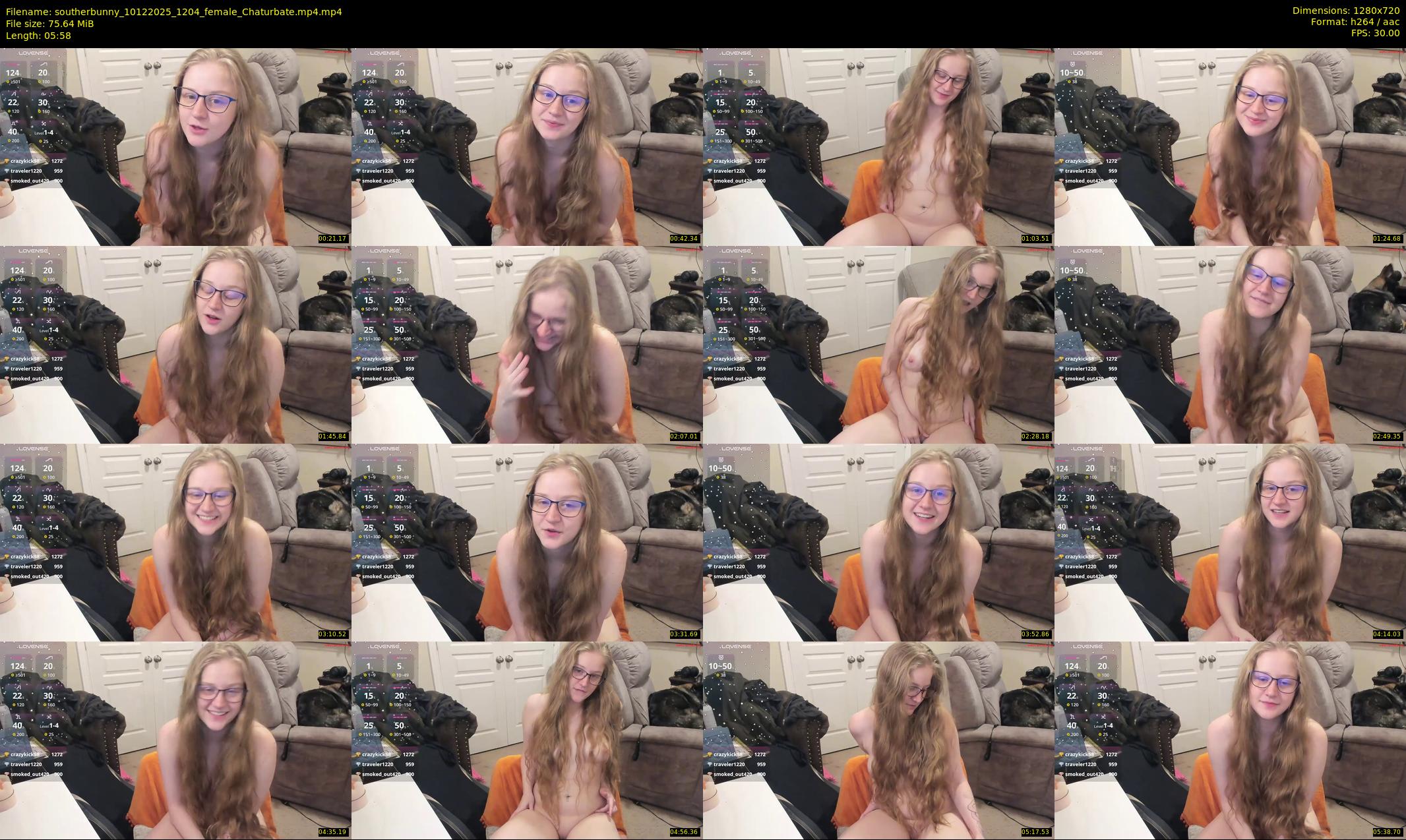 southerbunny — 6 minute Chaturbate female cam show recording, 720p, Dec 10, 2025