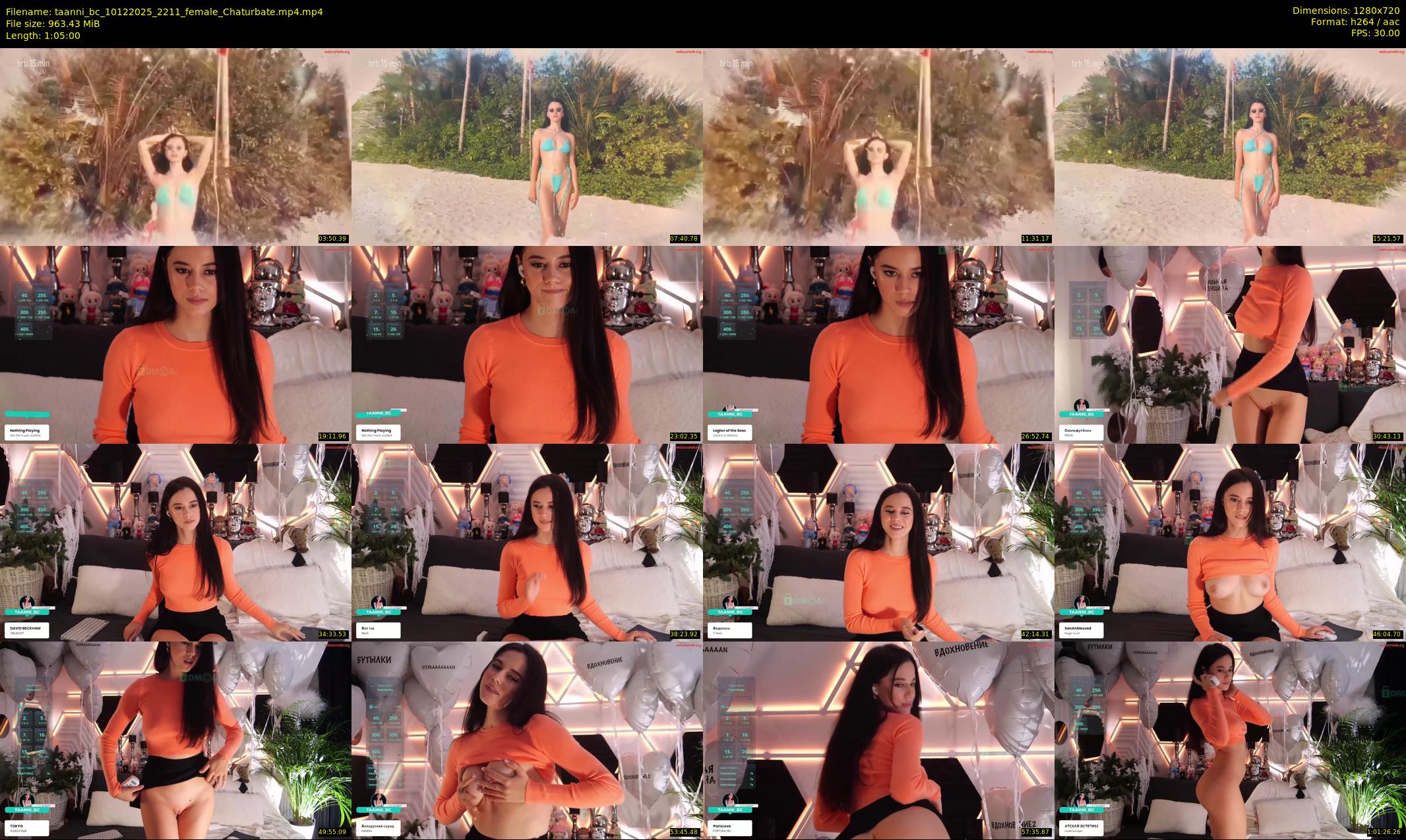 taanni_bc — 65 minute Chaturbate female cam show recording, 720p, Dec 10, 2025