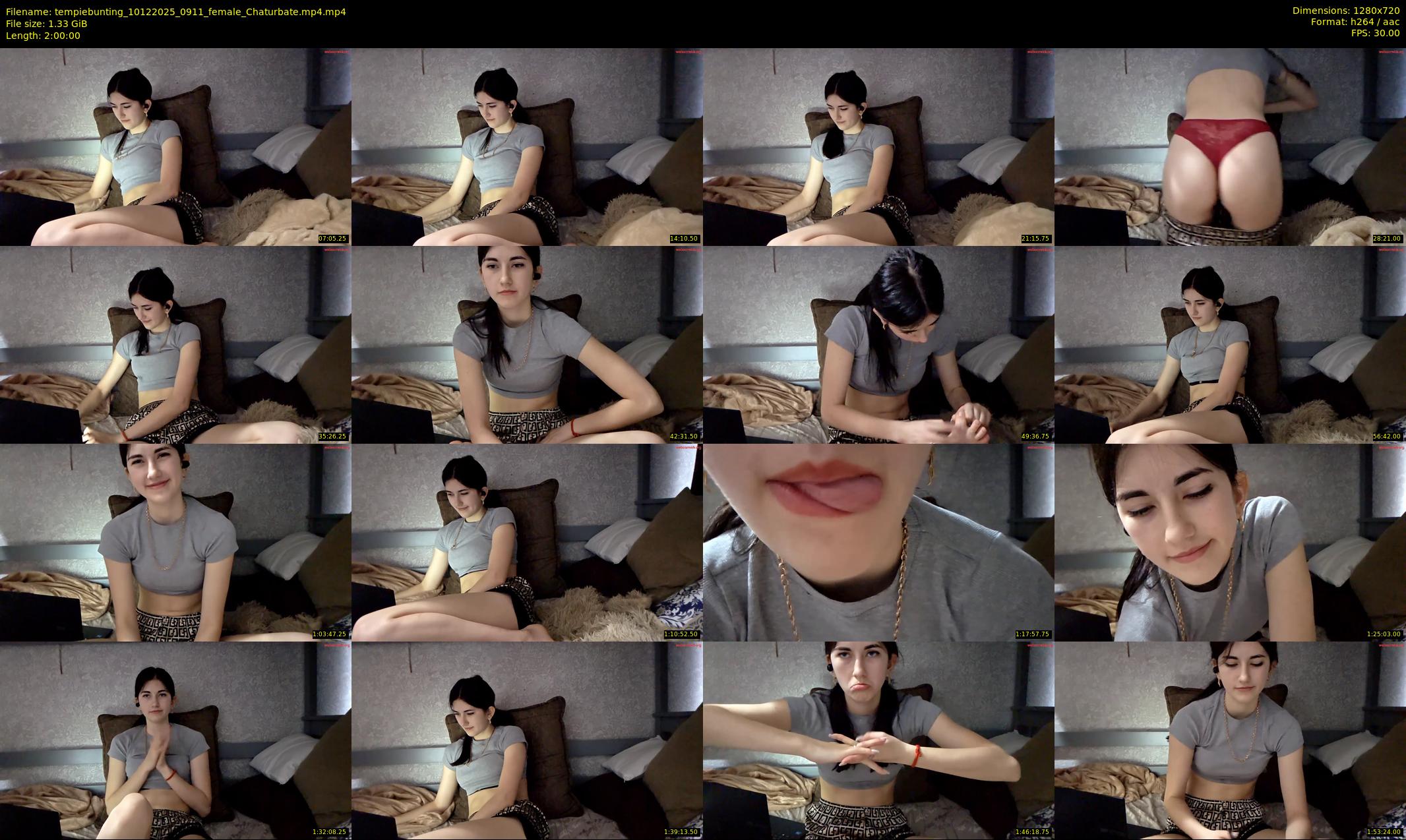 tempiebunting — 120 minute Chaturbate female cam show recording, 720p, Dec 10, 2025
